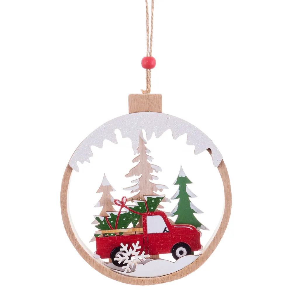 DECOR CARRO NATAL 13X12CM