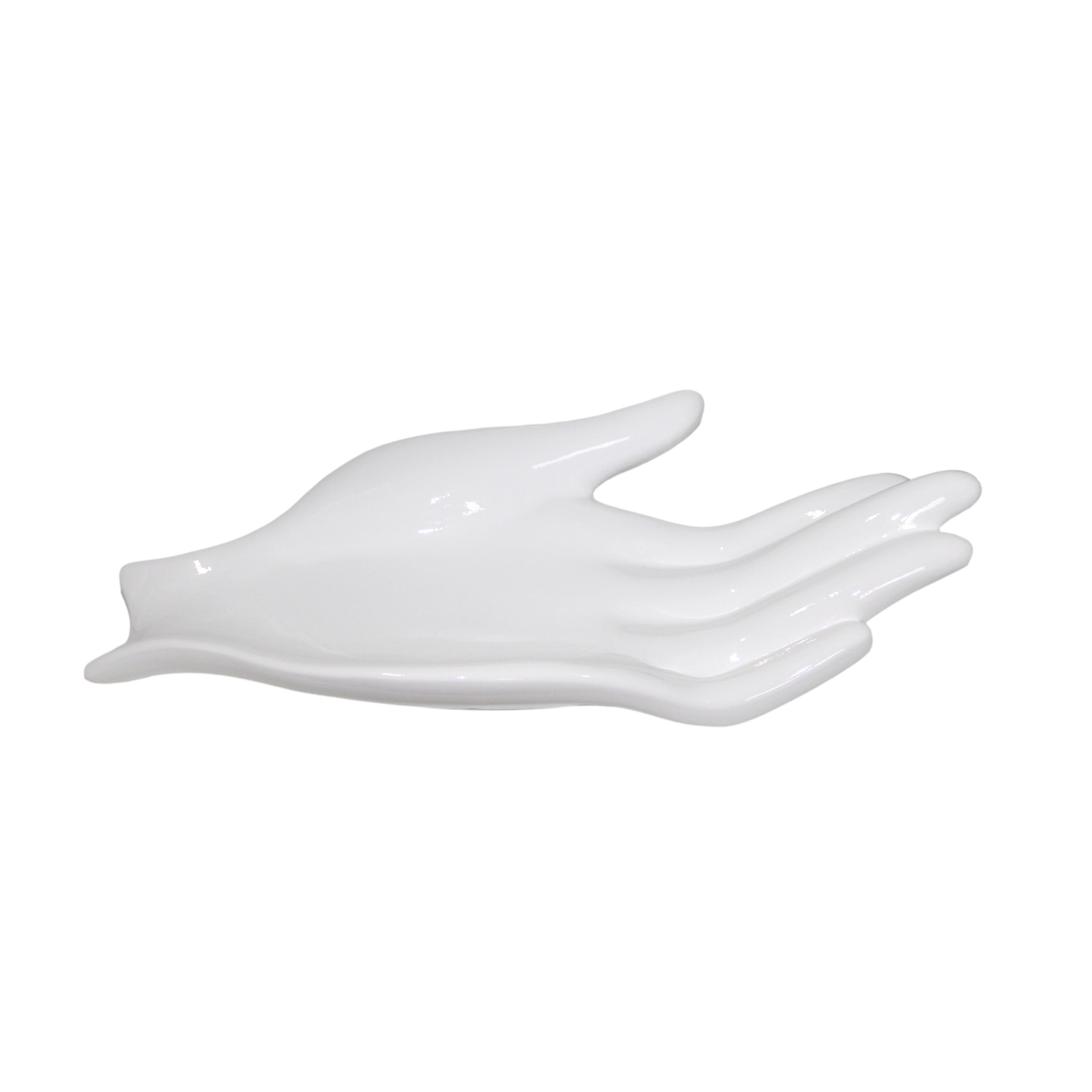 MANO LARGA BLANCA 41X20X9 CM