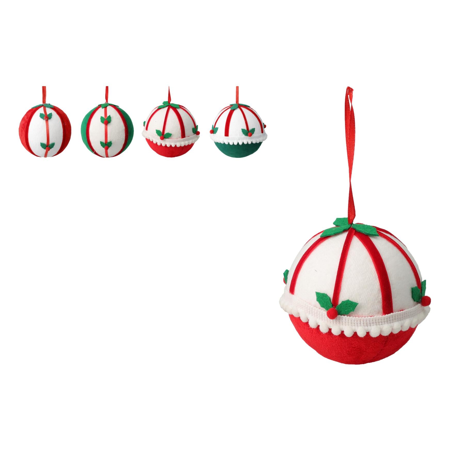 BOLA VERMELHA/VERDE 10Cm