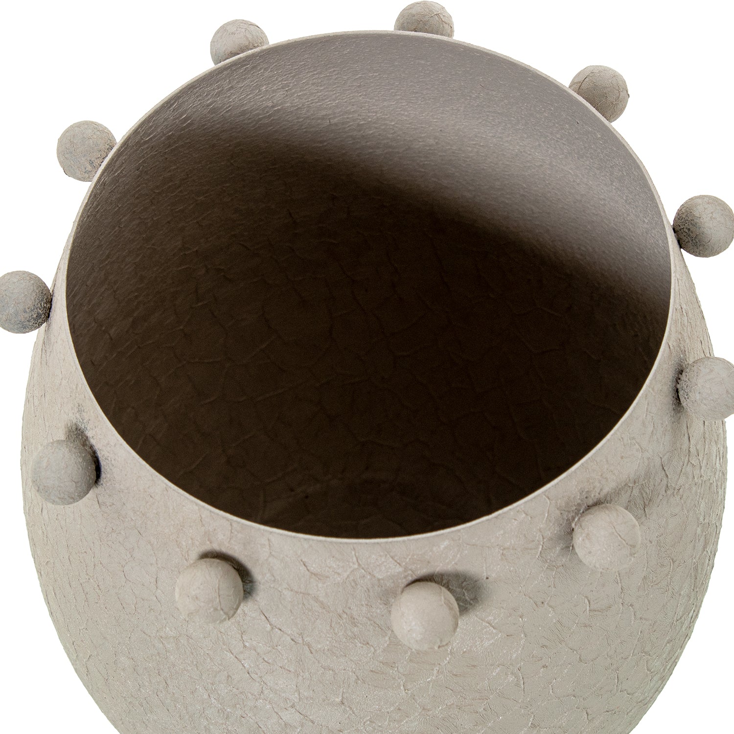 JARRA TAUPE 16X16CM