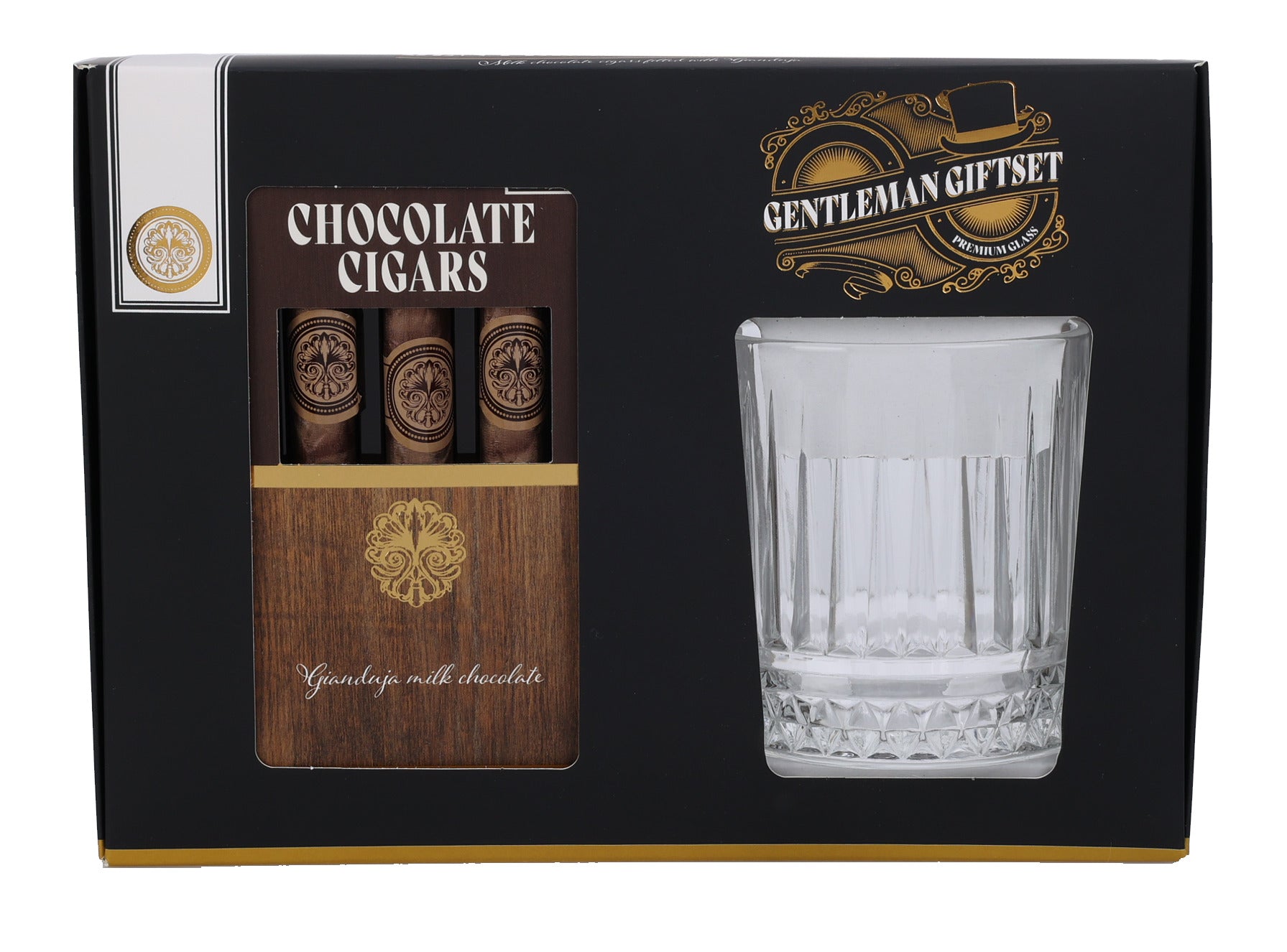 CIGARROS CHOCOLATE E COPO WHISKY