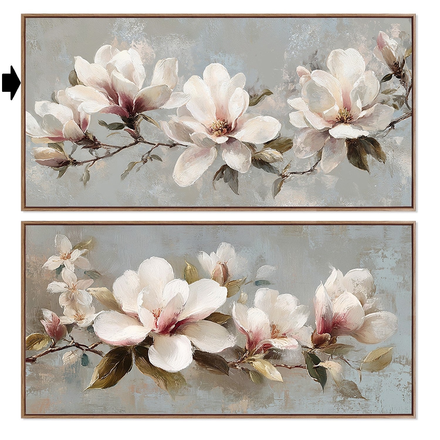 QUADRO FLORES 120X60Cm