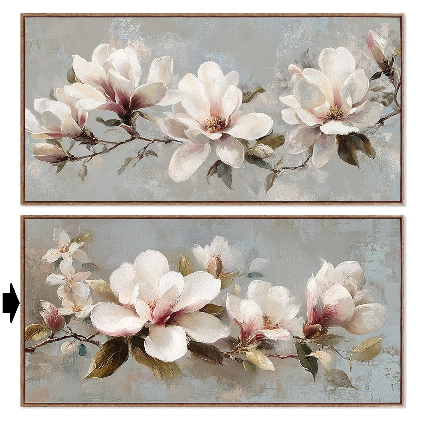 QUADRO FLORES 120X60Cm