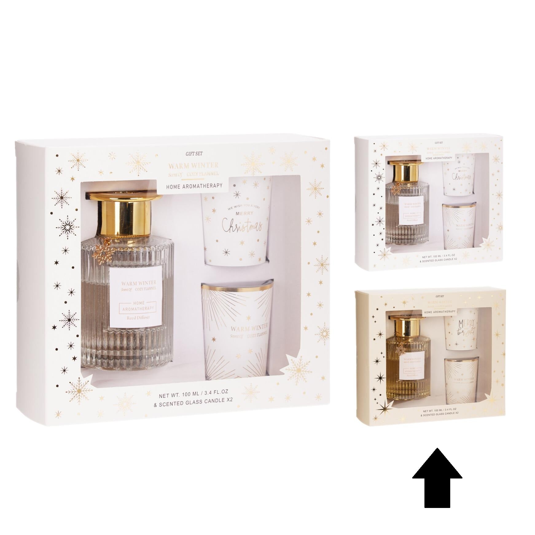 PACK MIKADO + 2 VELAS GOLDEN AMBER