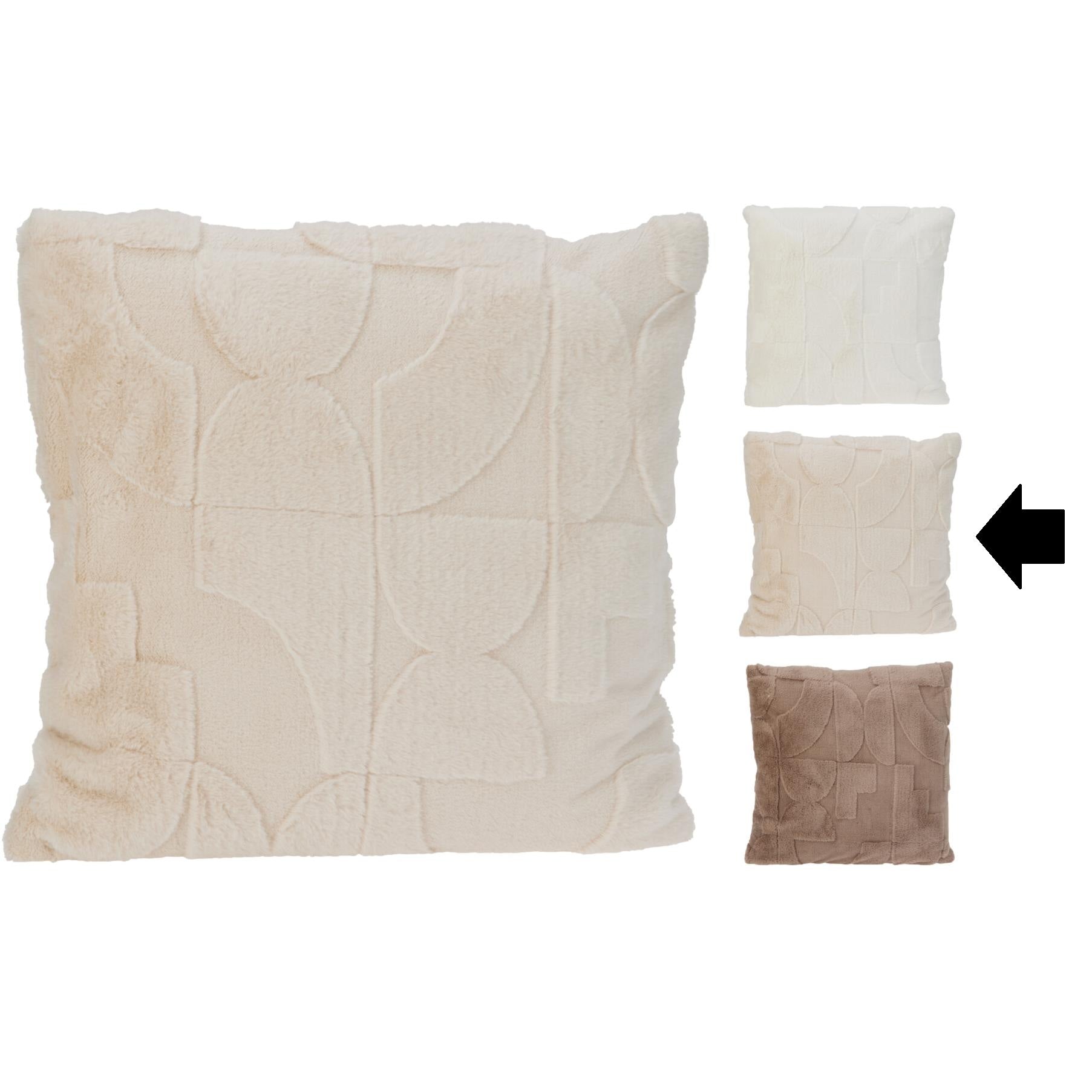 ALMOFADA BEGE 45X45Cm