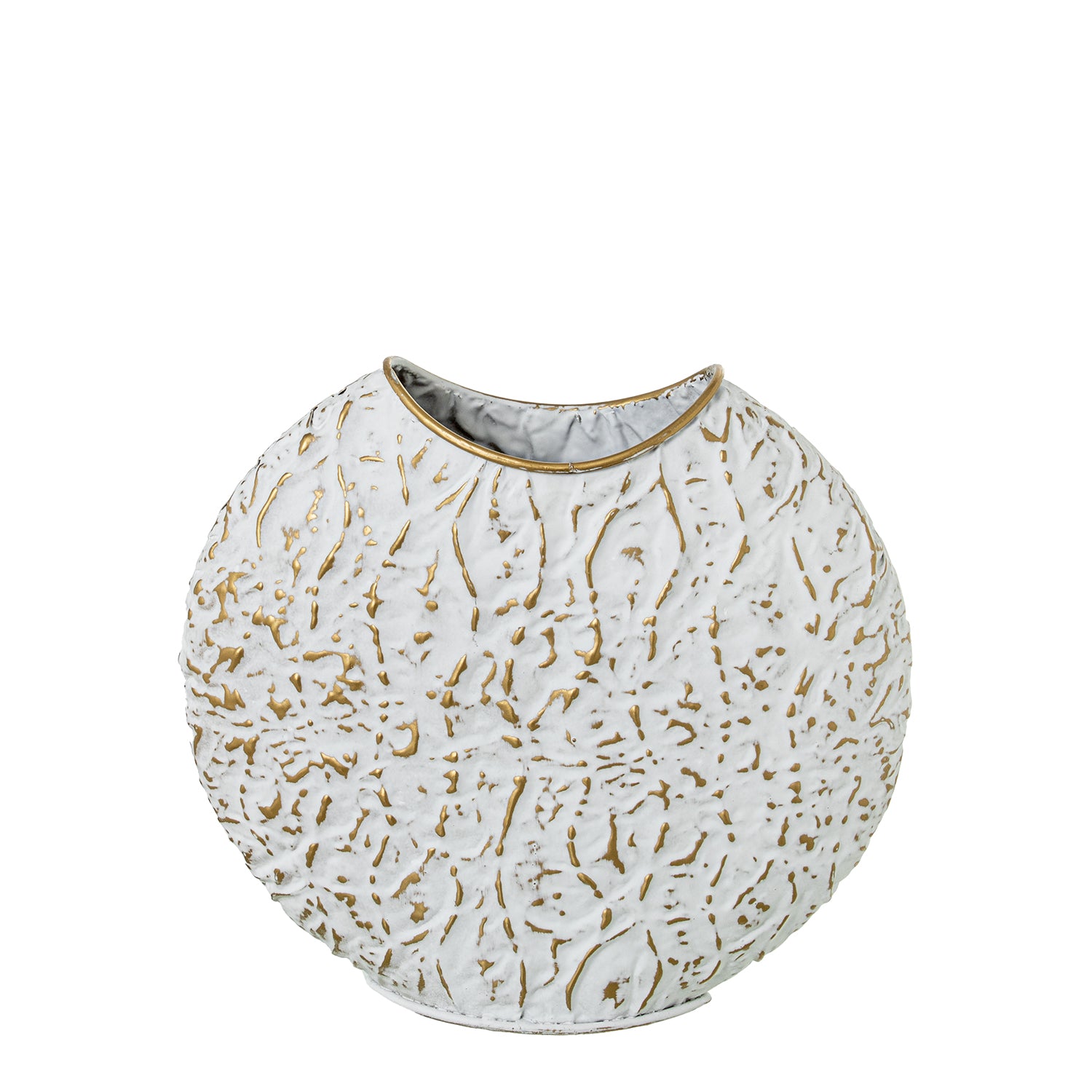 JARRA PÉROLA/DOURADA 32X12X30Cm