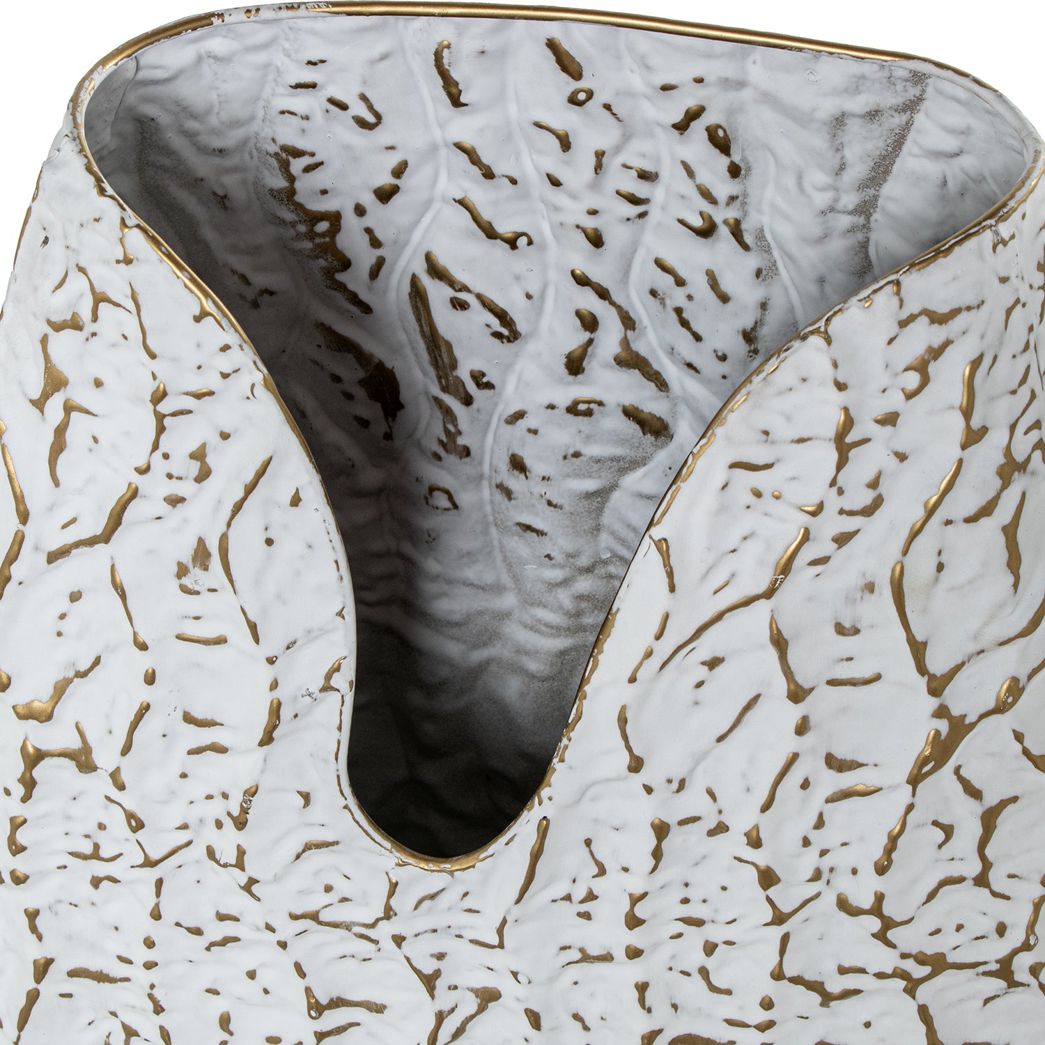 JARRA PERLA/DORADA 24X10,5X33Cm