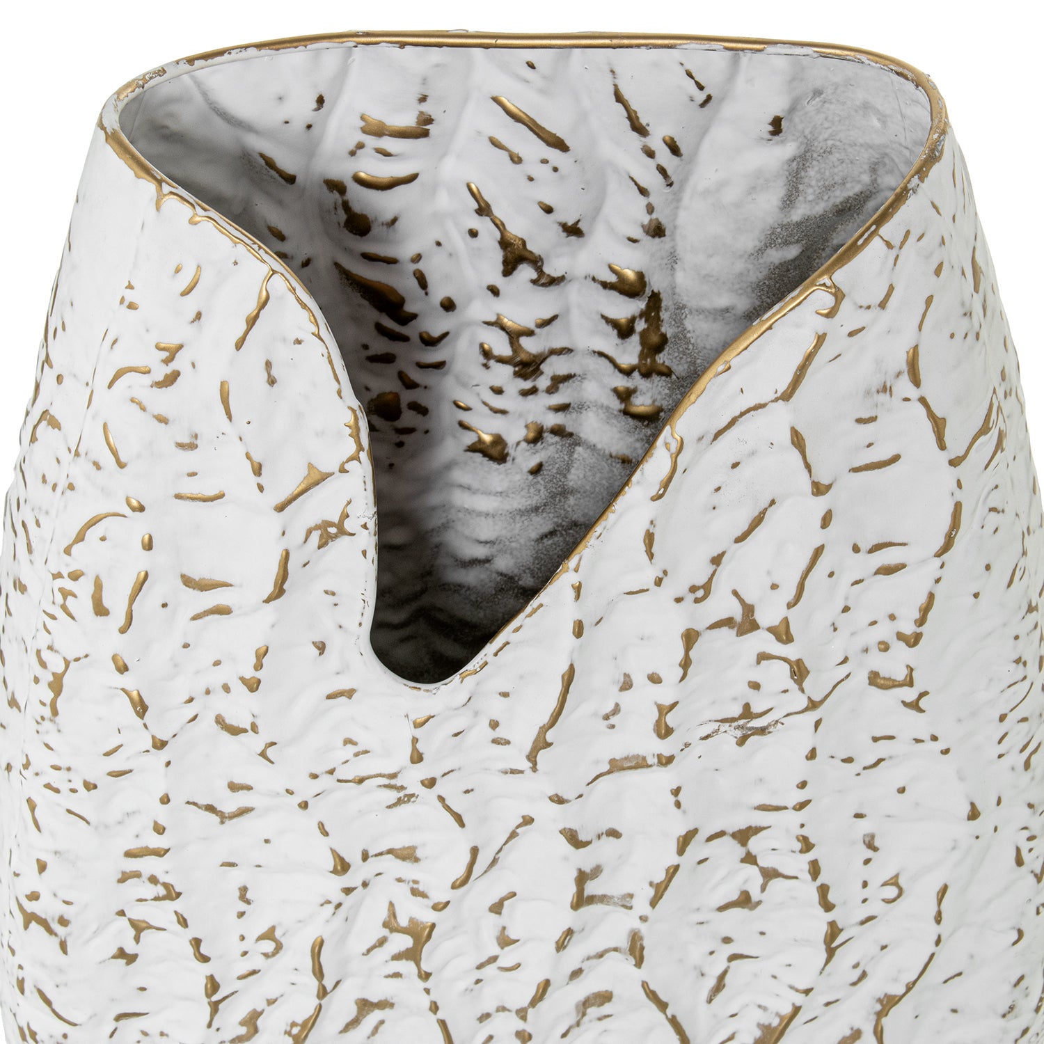 JARRA PERLA/DORADA 24X10,5X33Cm