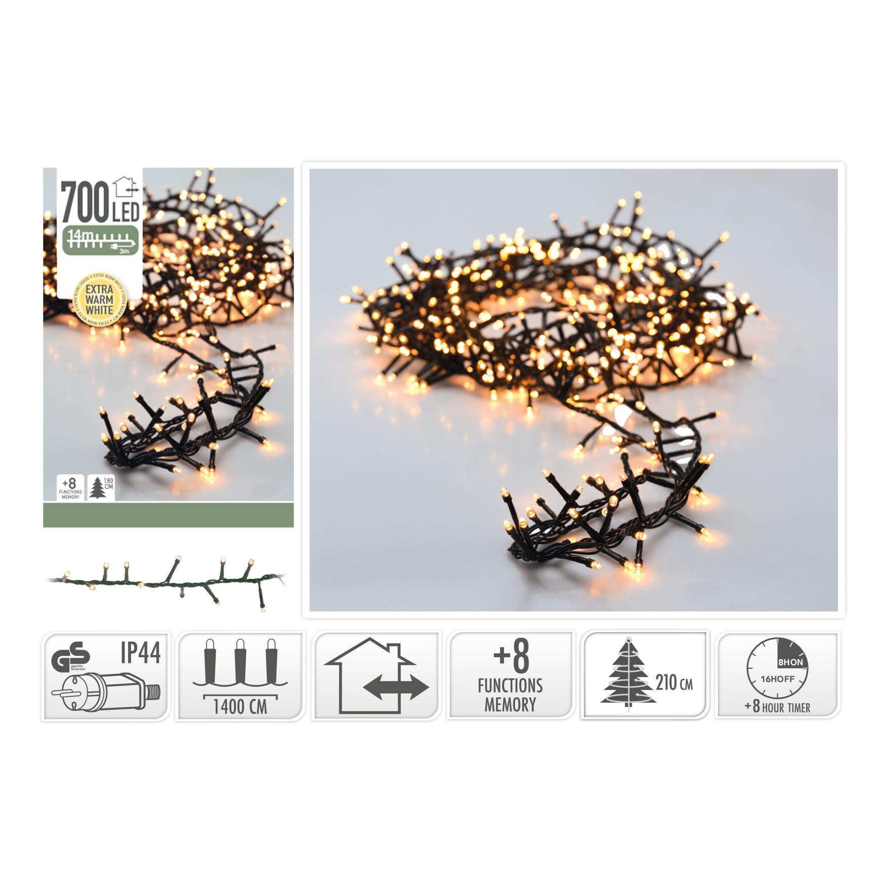 LUZES NATAL 700 LEDS 14MT