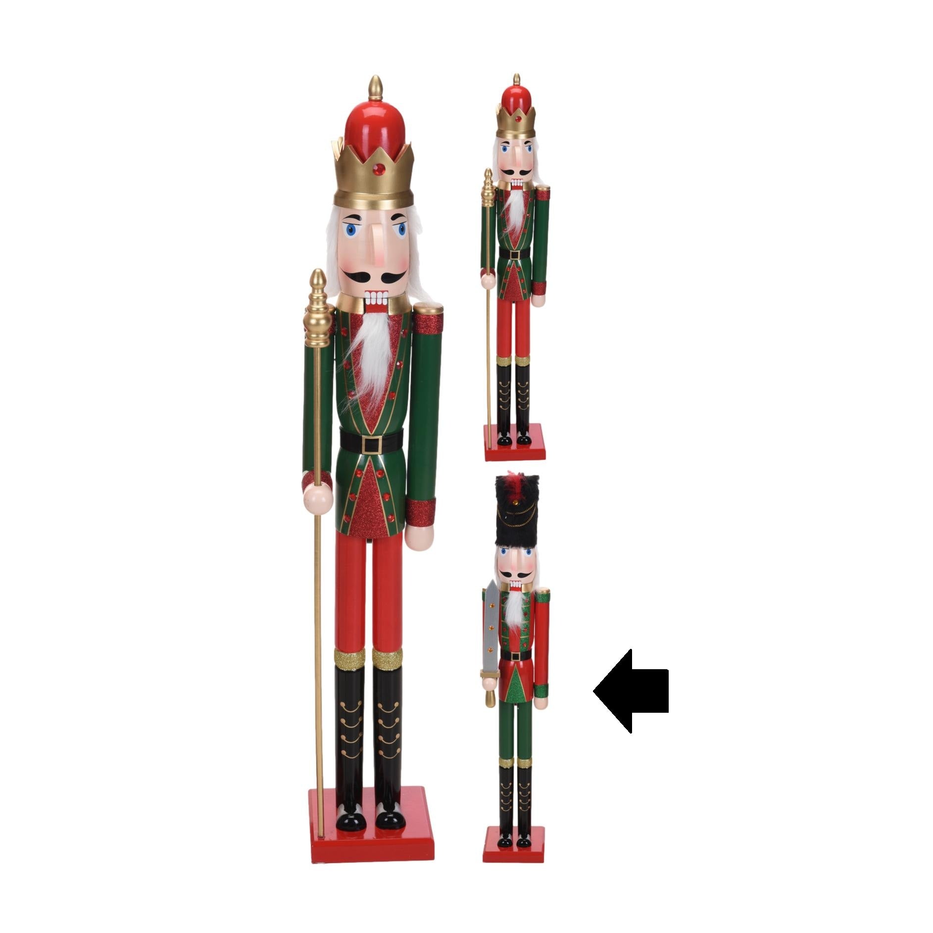 QUEBRA-NOZES VERMELHO/VERDE 105Cm