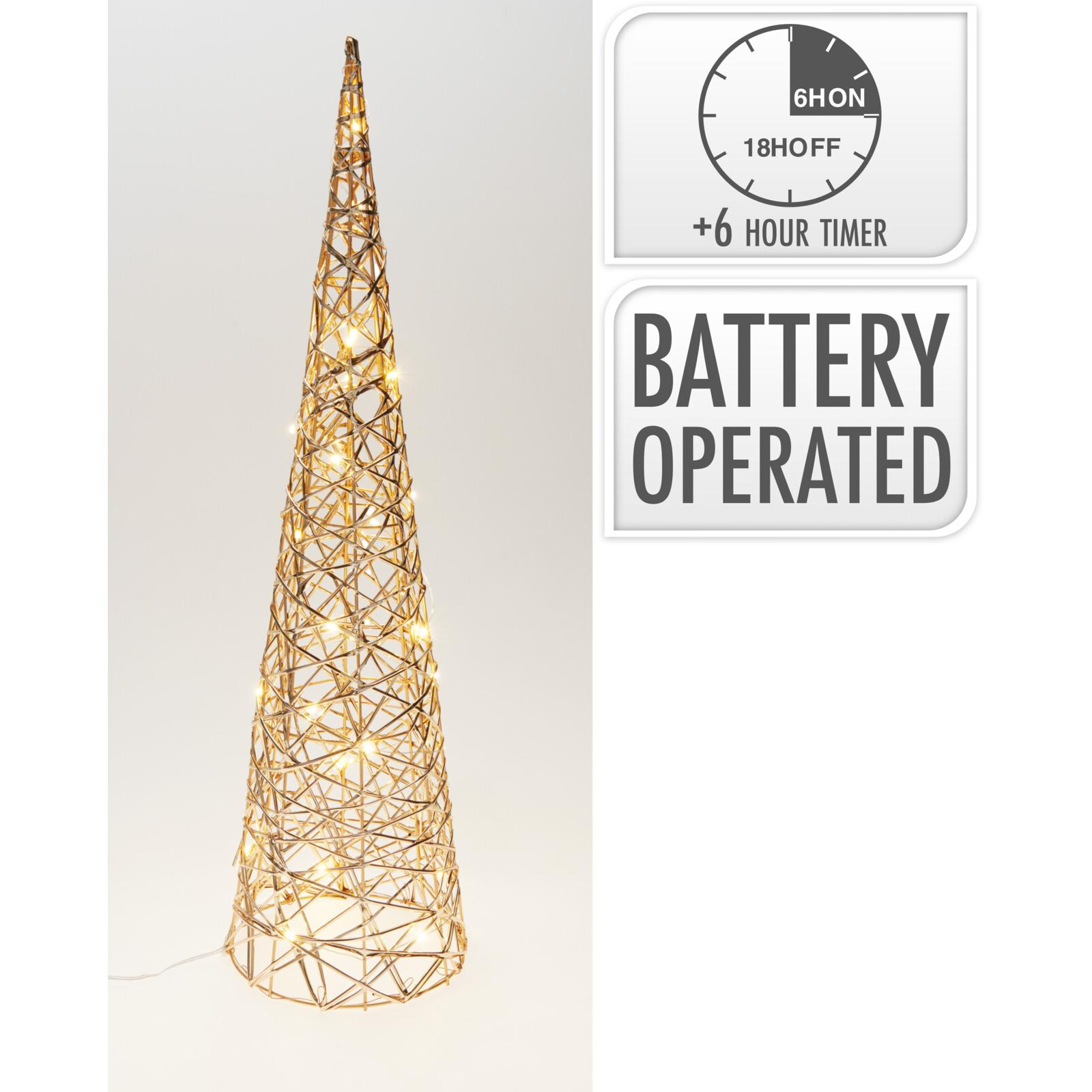 ÁRVORE NATAL CONE C/ LED 60Cm