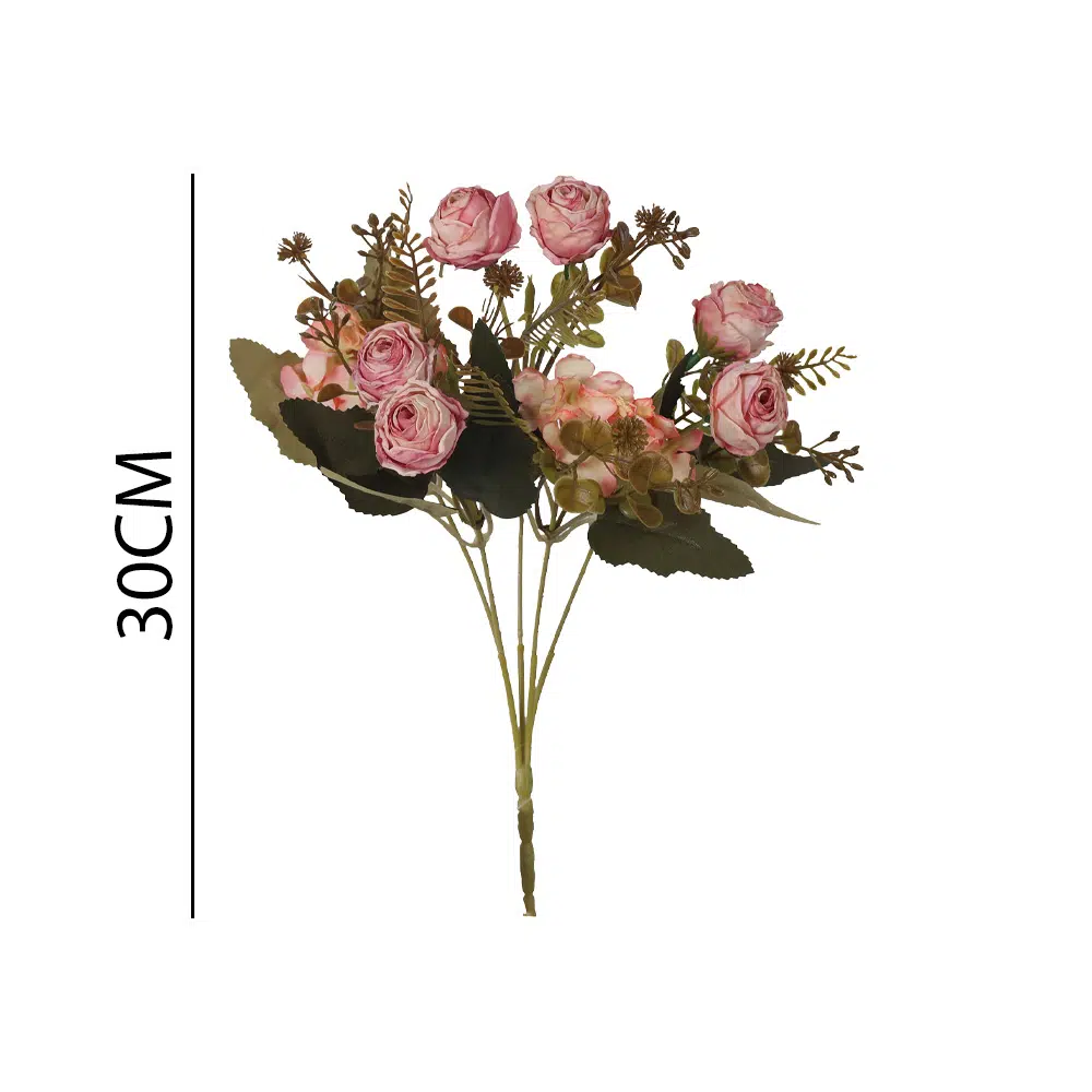 RAMO FLOR ROSA 30Cm