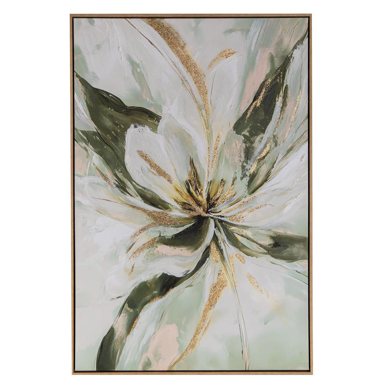 QUADRO FLOR VERDE 83X123Cm