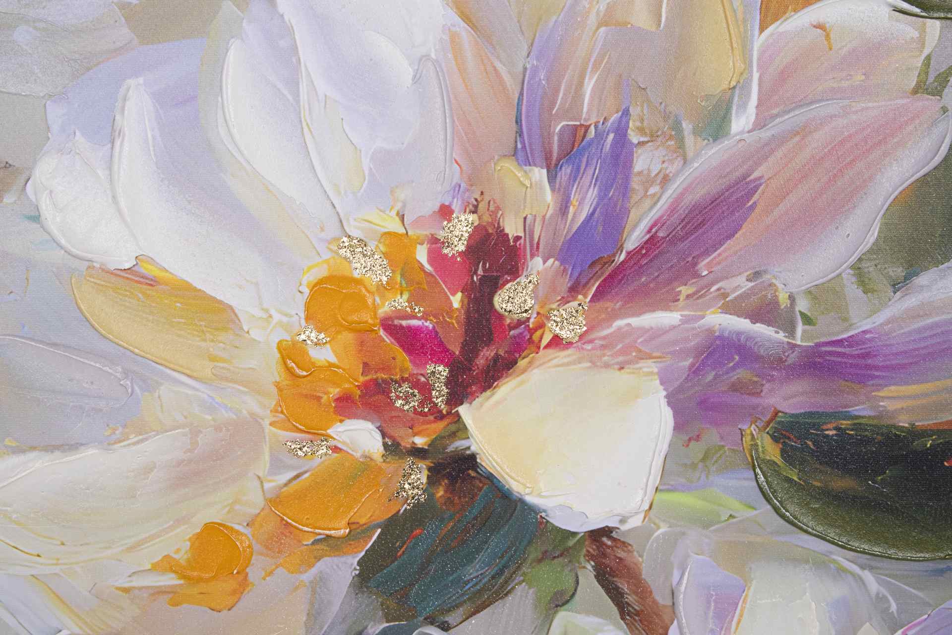 QUADRO FLORES COLORIDAS 83X123Cm