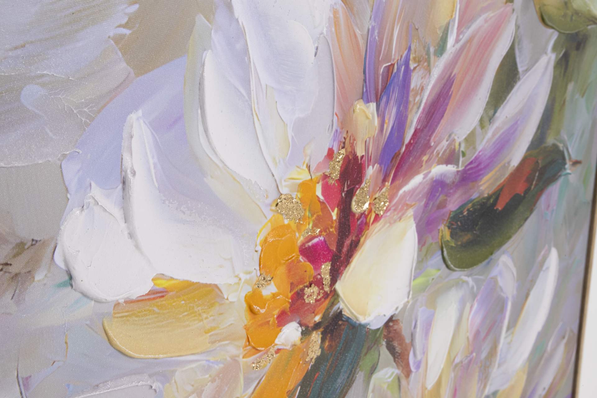 QUADRO FLORES COLORIDAS 83X123Cm