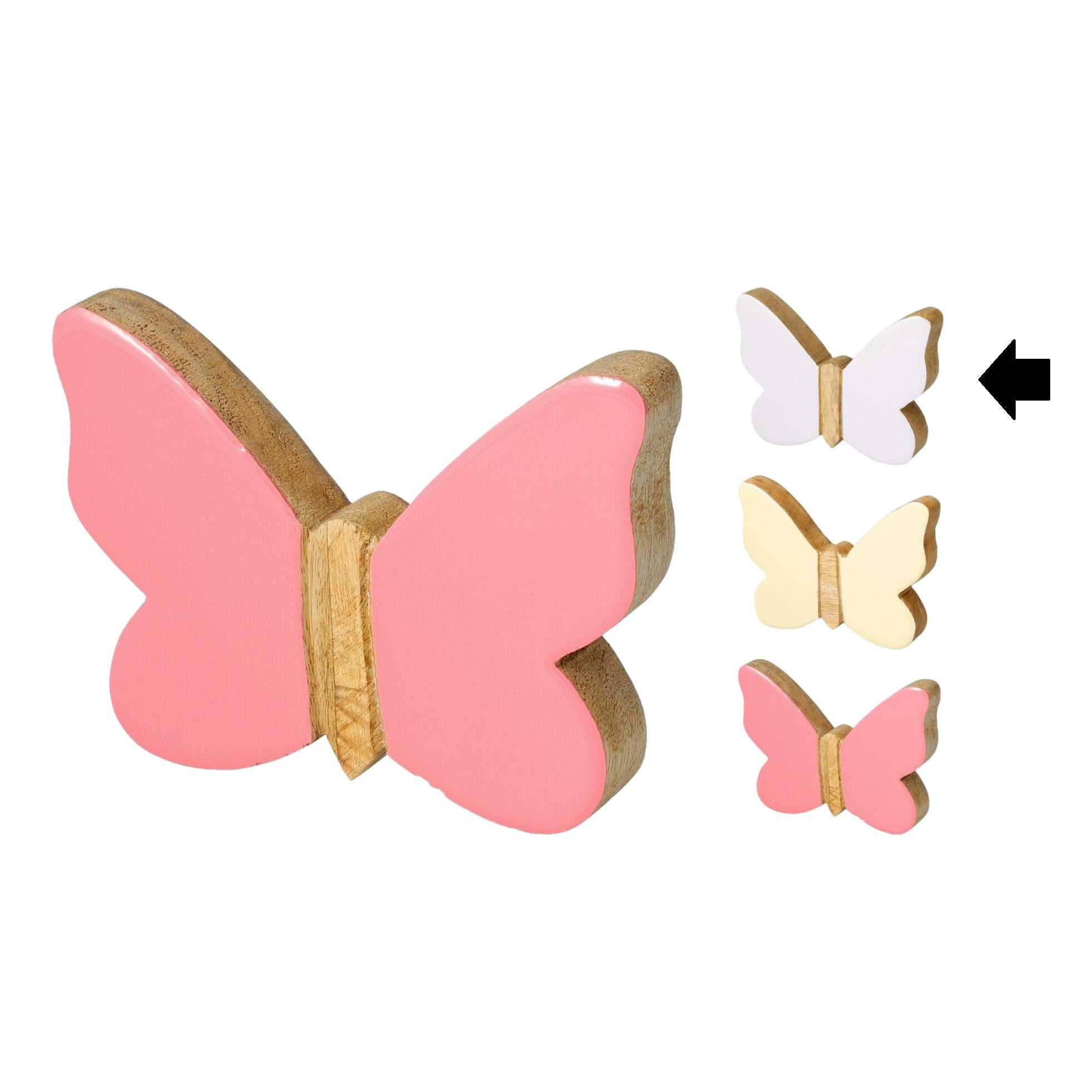 BORBOLETA BRANCA 11Cm