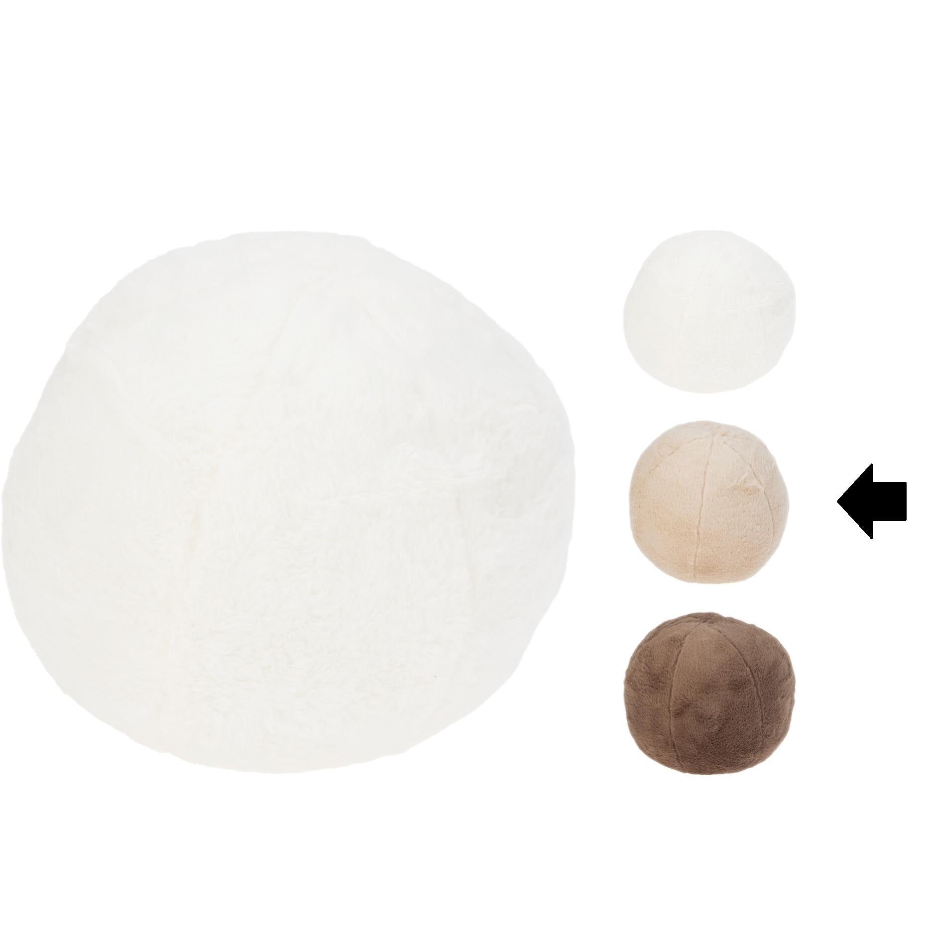 ALMOFADA BOLA BEGE 24Cm