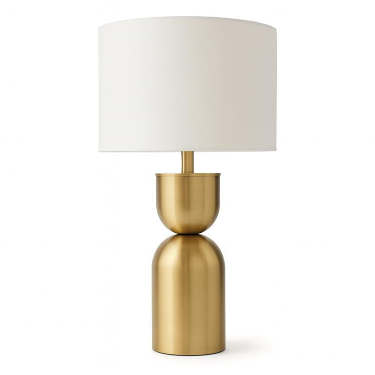 CANDEEIRO DOURADO/BRANCO 54Cm