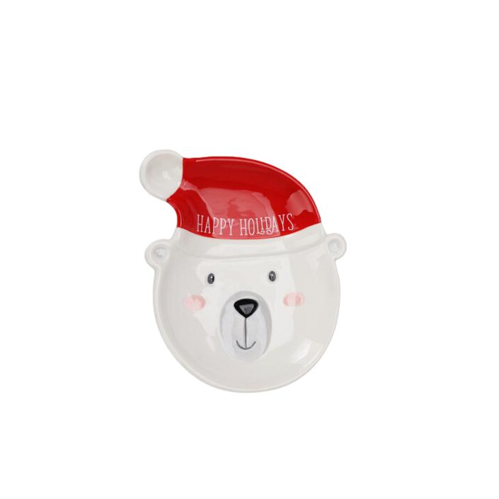 PRATO NATAL URSO 20X15CM