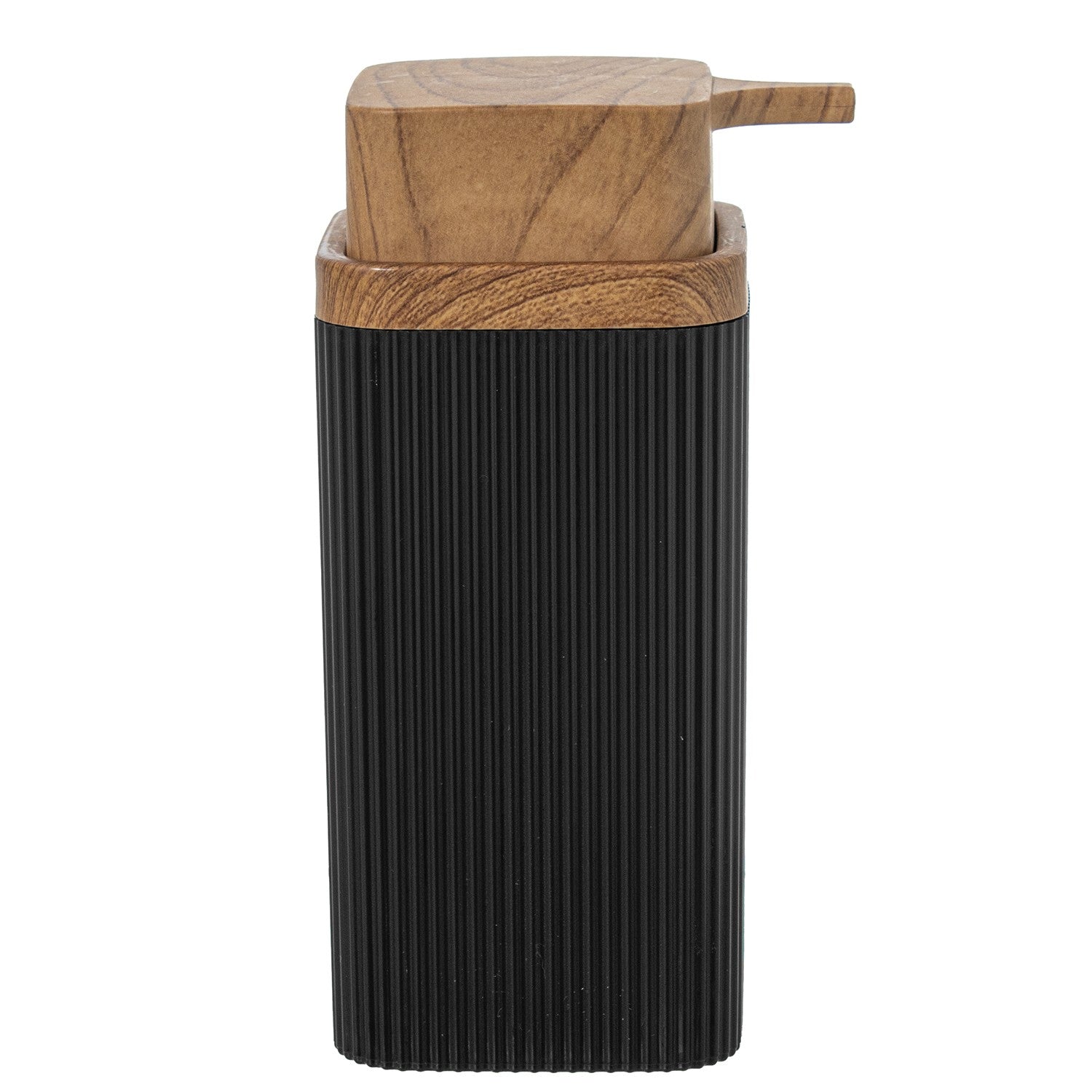 DISPENSADOR PRETO/BAMBU 6,5X6,5X16CM