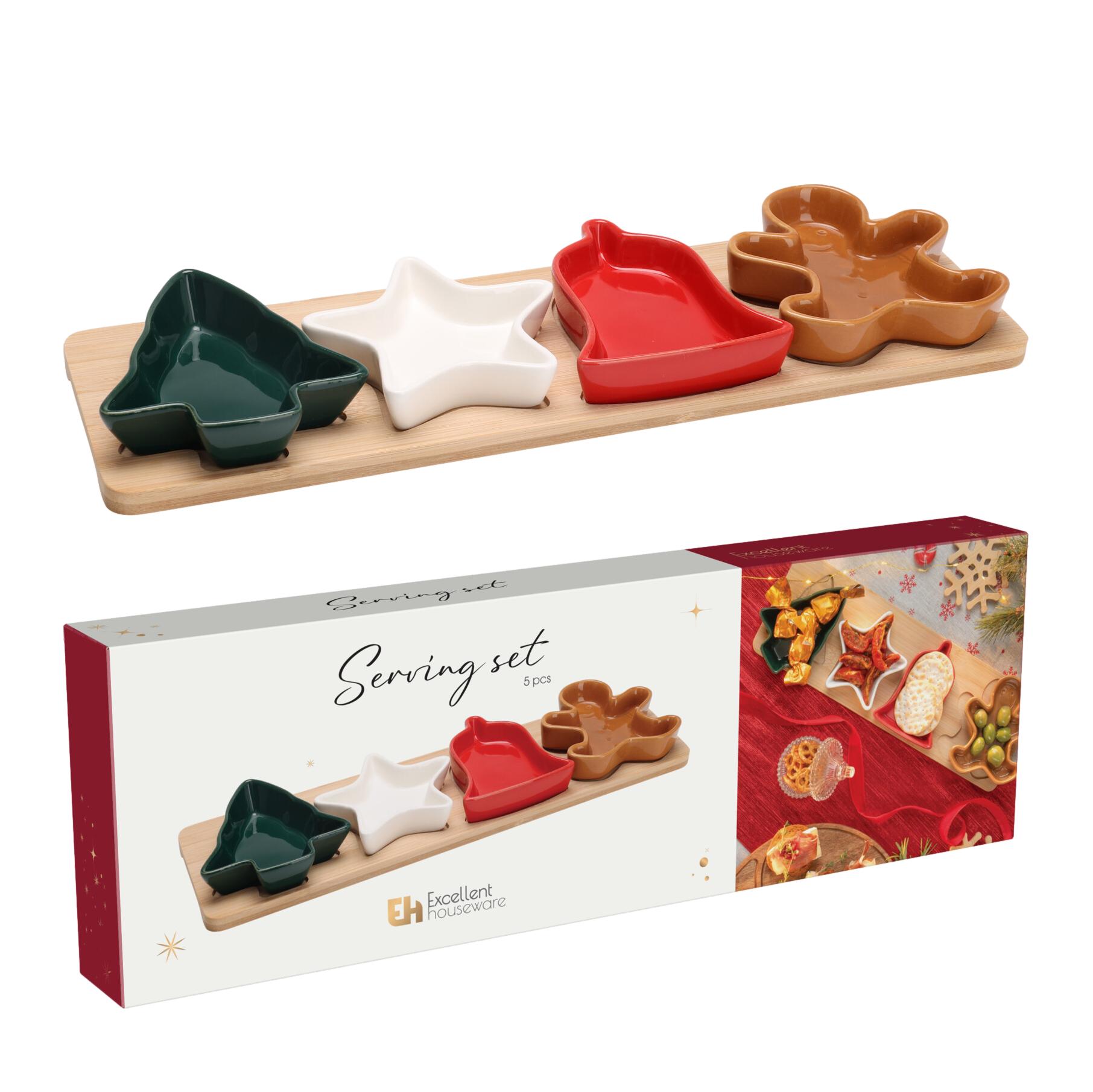 TÁBUA P/ APERITIVOS NATAL 39x12Cm