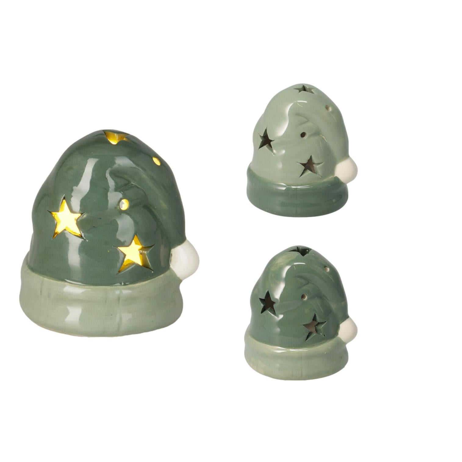 BARRETE PAI NATAL C/ LED 7X7Cm