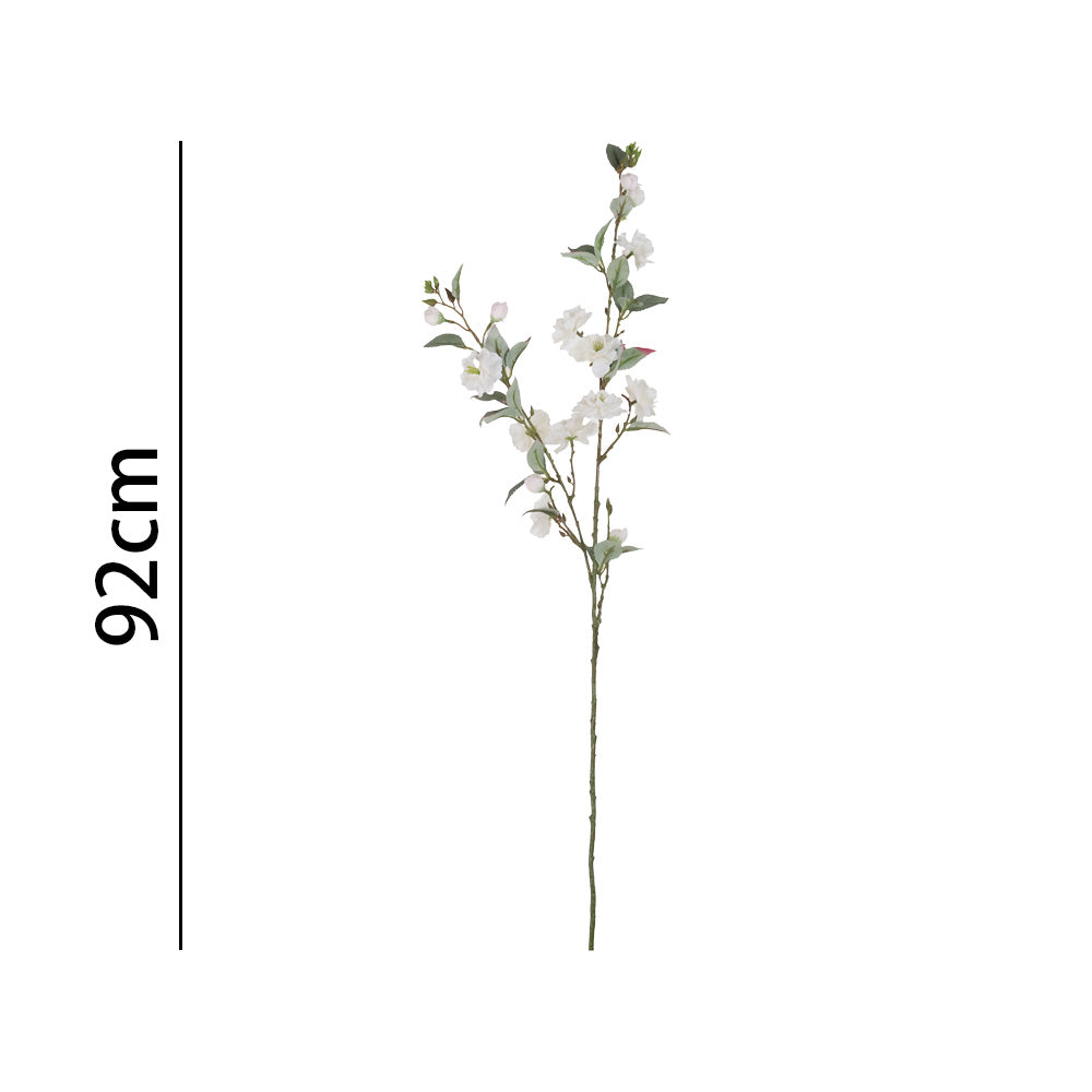 HASTE FLORES BRANCAS 92Cm