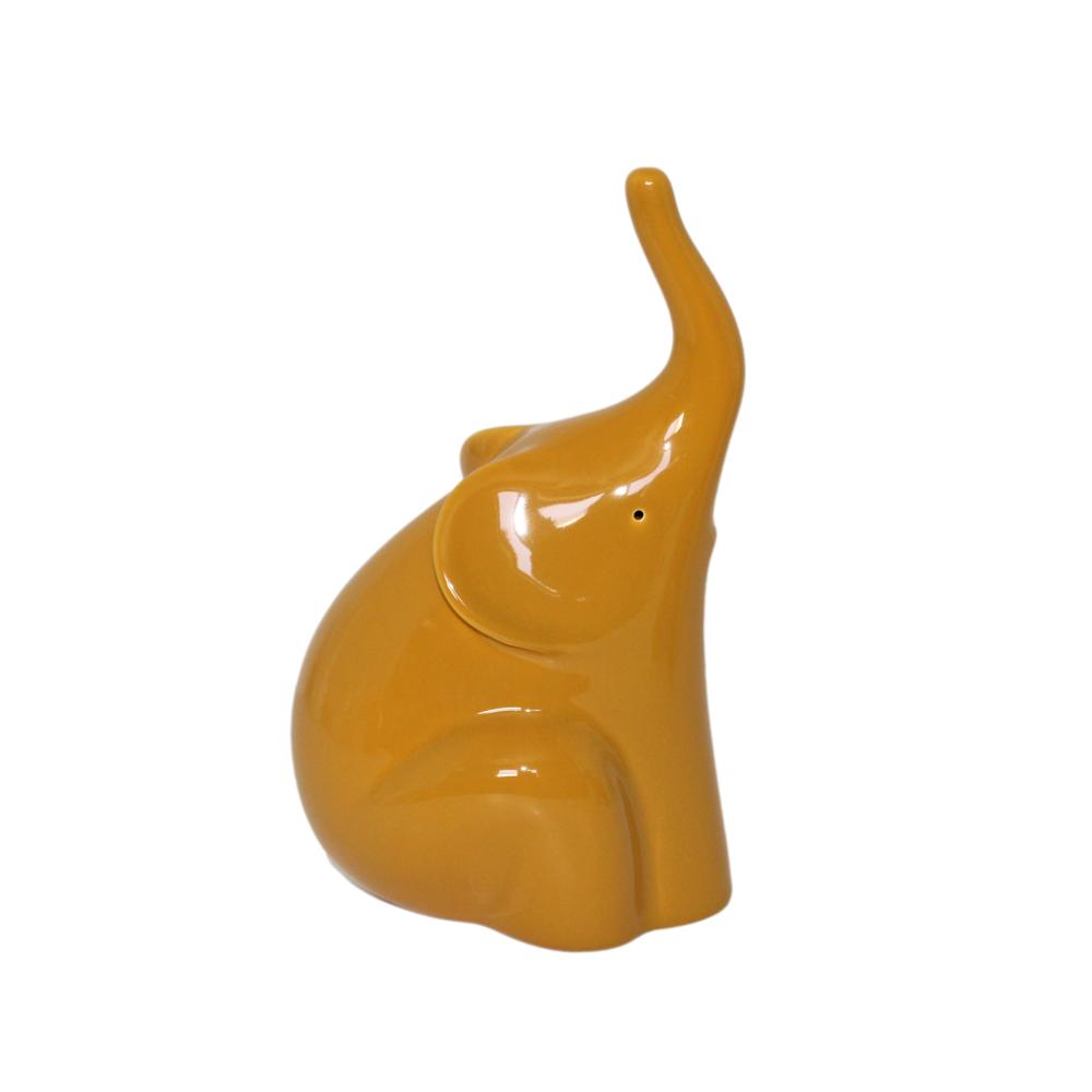 ELEFANTE AMARELO 13X10X23CM