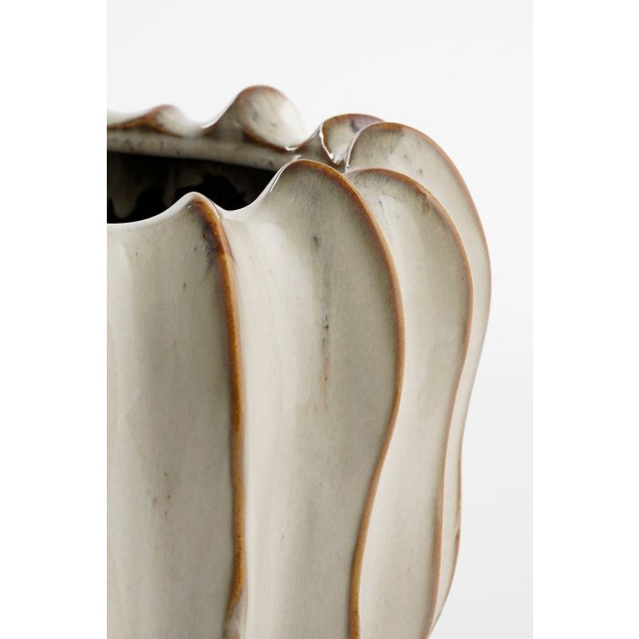 VASO BEGE/CASTANHO 27,5X22Cm