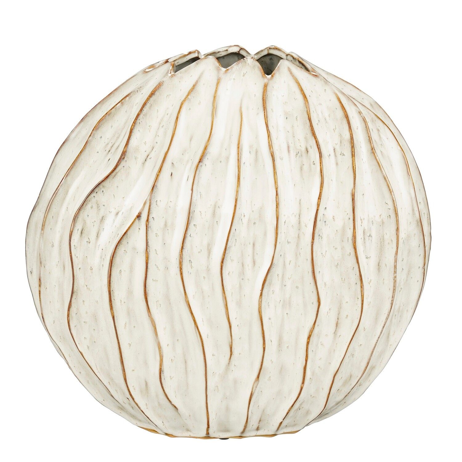 JARRA BEIGE/MARRÓN 43X23X41Cm