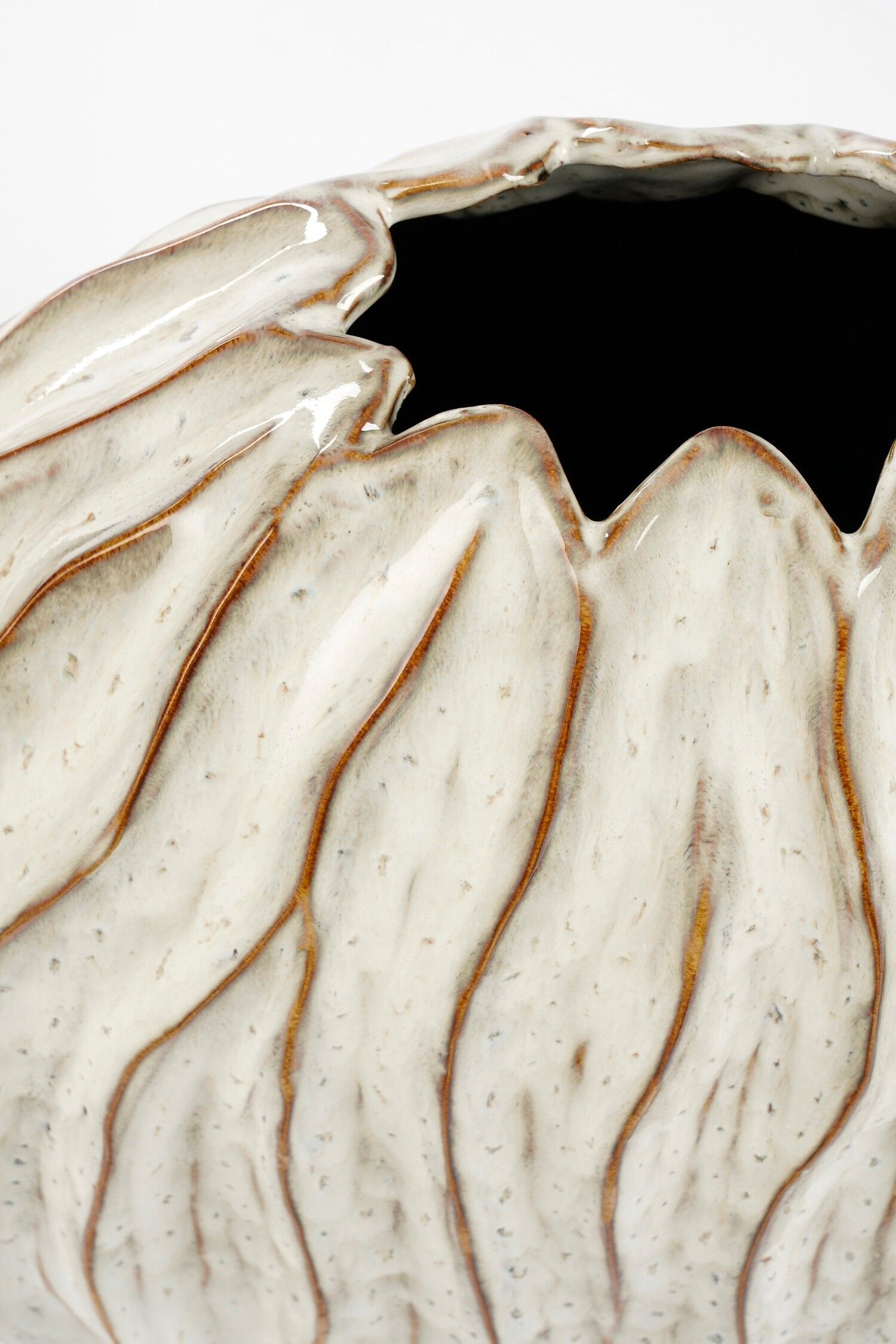 JARRA BEIGE/MARRÓN 43X23X41Cm