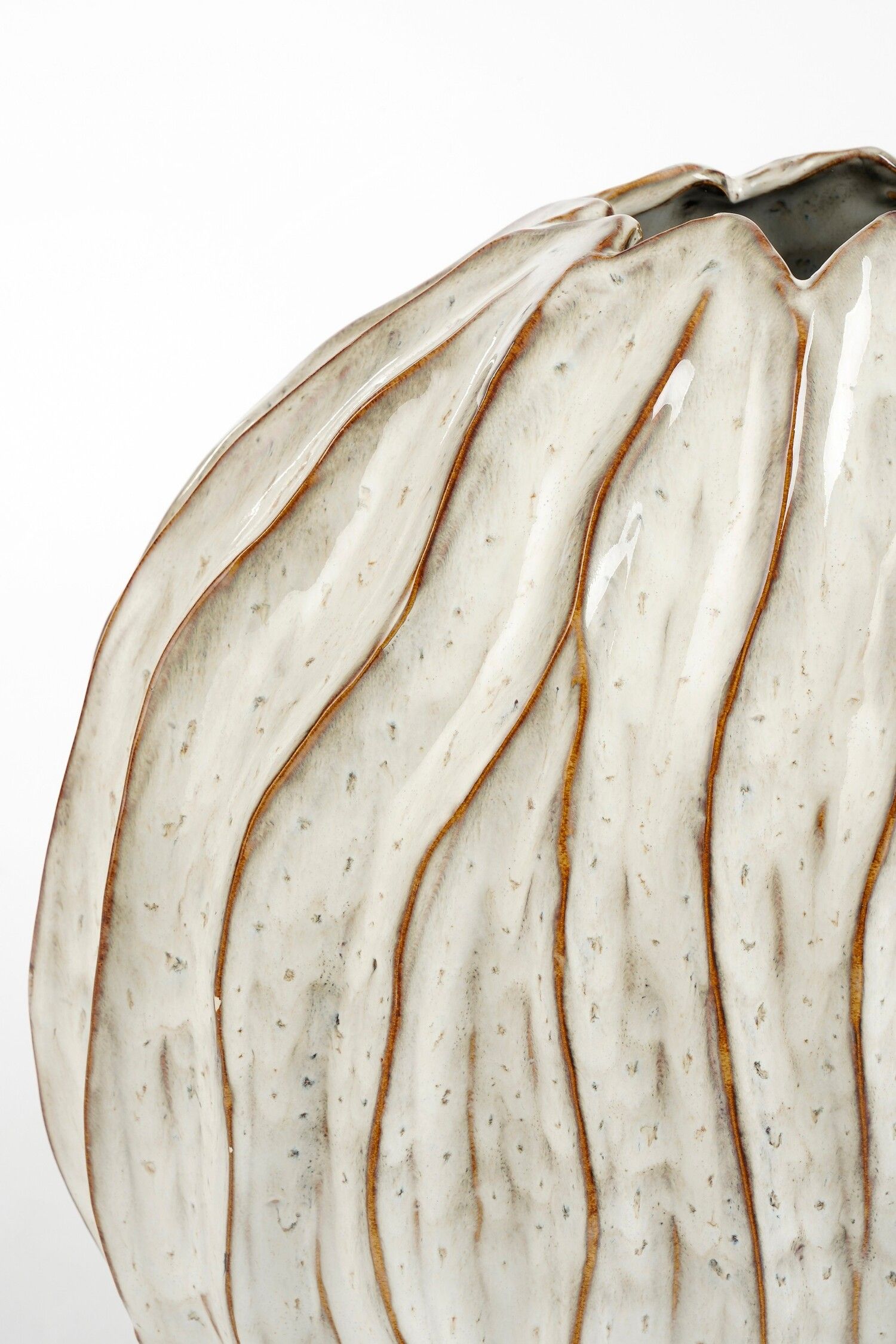 JARRA BEIGE/MARRÓN 43X23X41Cm