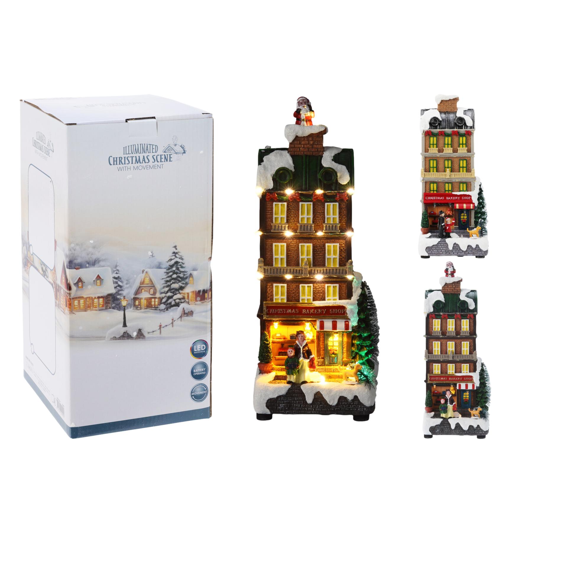 CASA NATAL C/ LED 12x14x28,5Cm