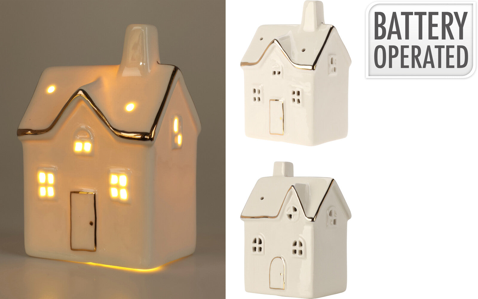 CASA BRANCA C/ LED 13Cm