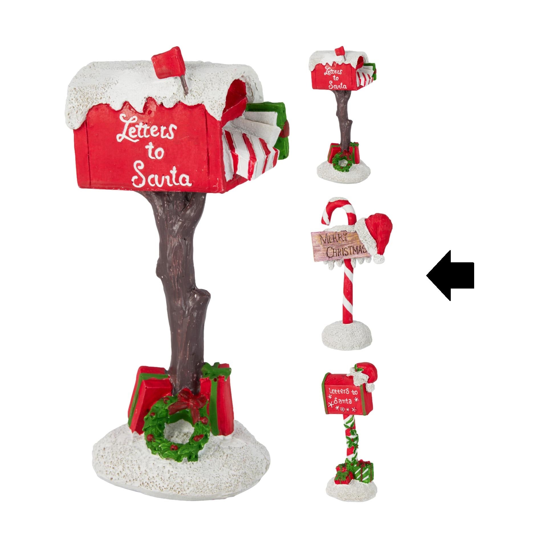 DECOR CORREIO MERRY CHRISTMAS 17,5Cm