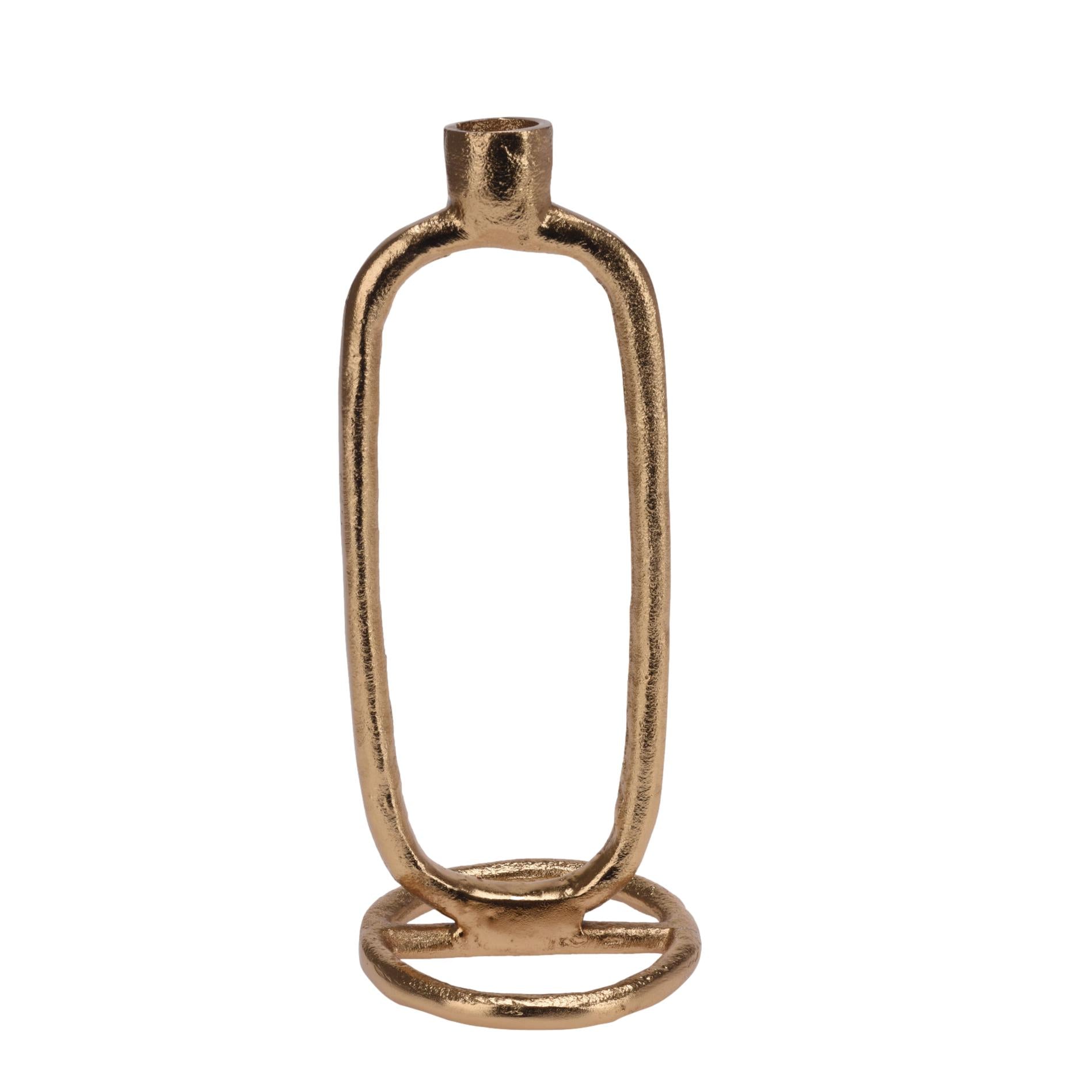 CASTIÇAL DOURADO 24Cm