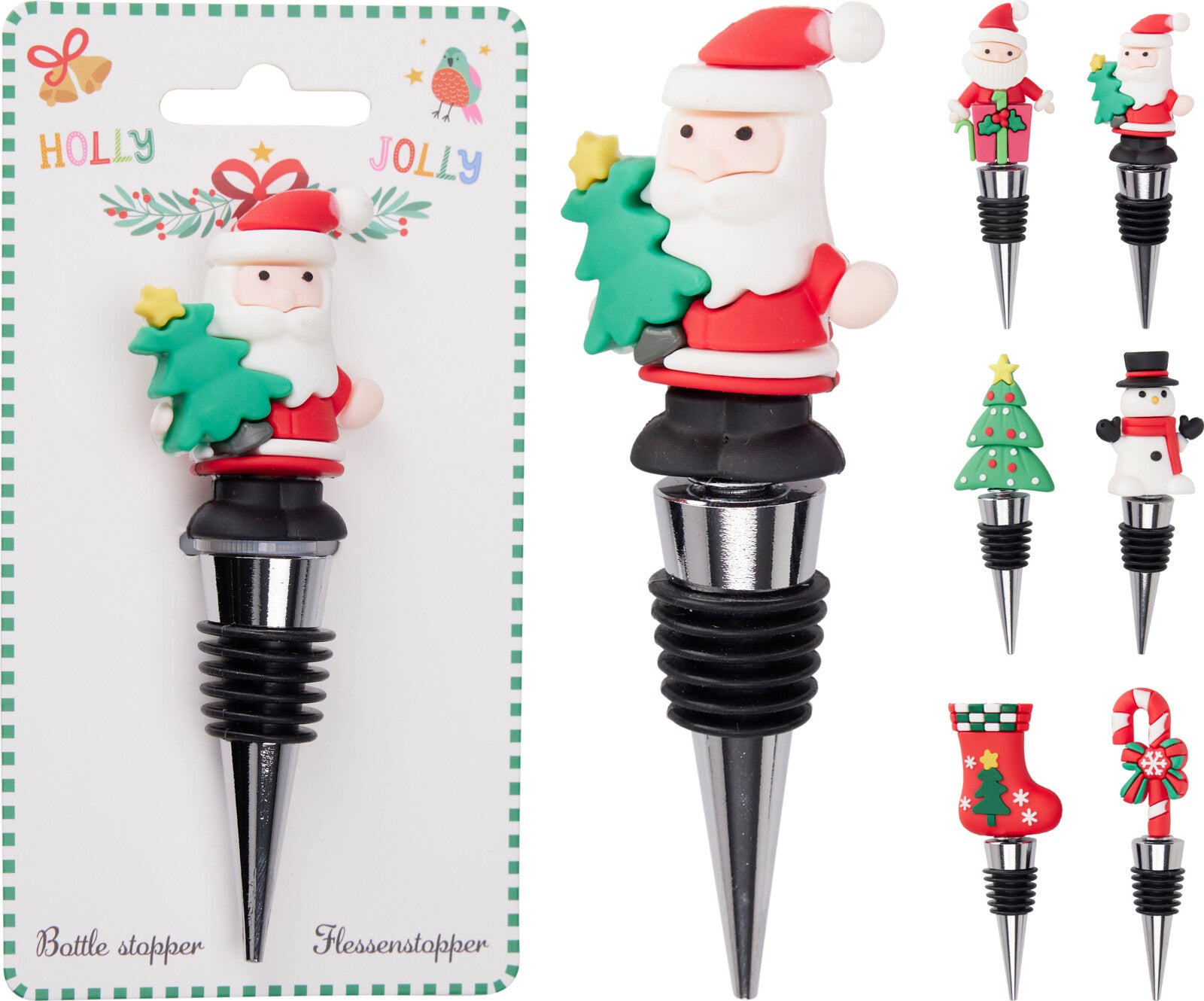 TAMPA P/ GARRAFA VINHO NATAL