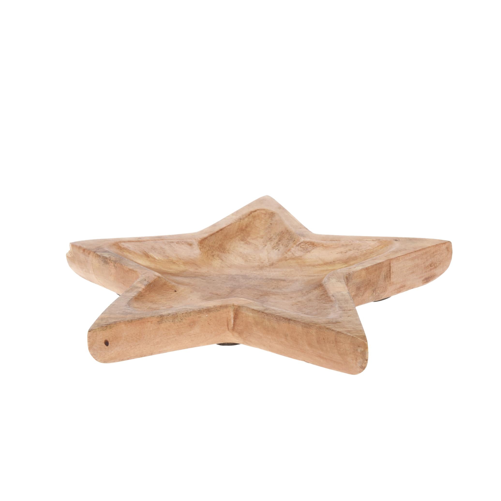 CENTRO DE MADERA ESTRELLA 20CM