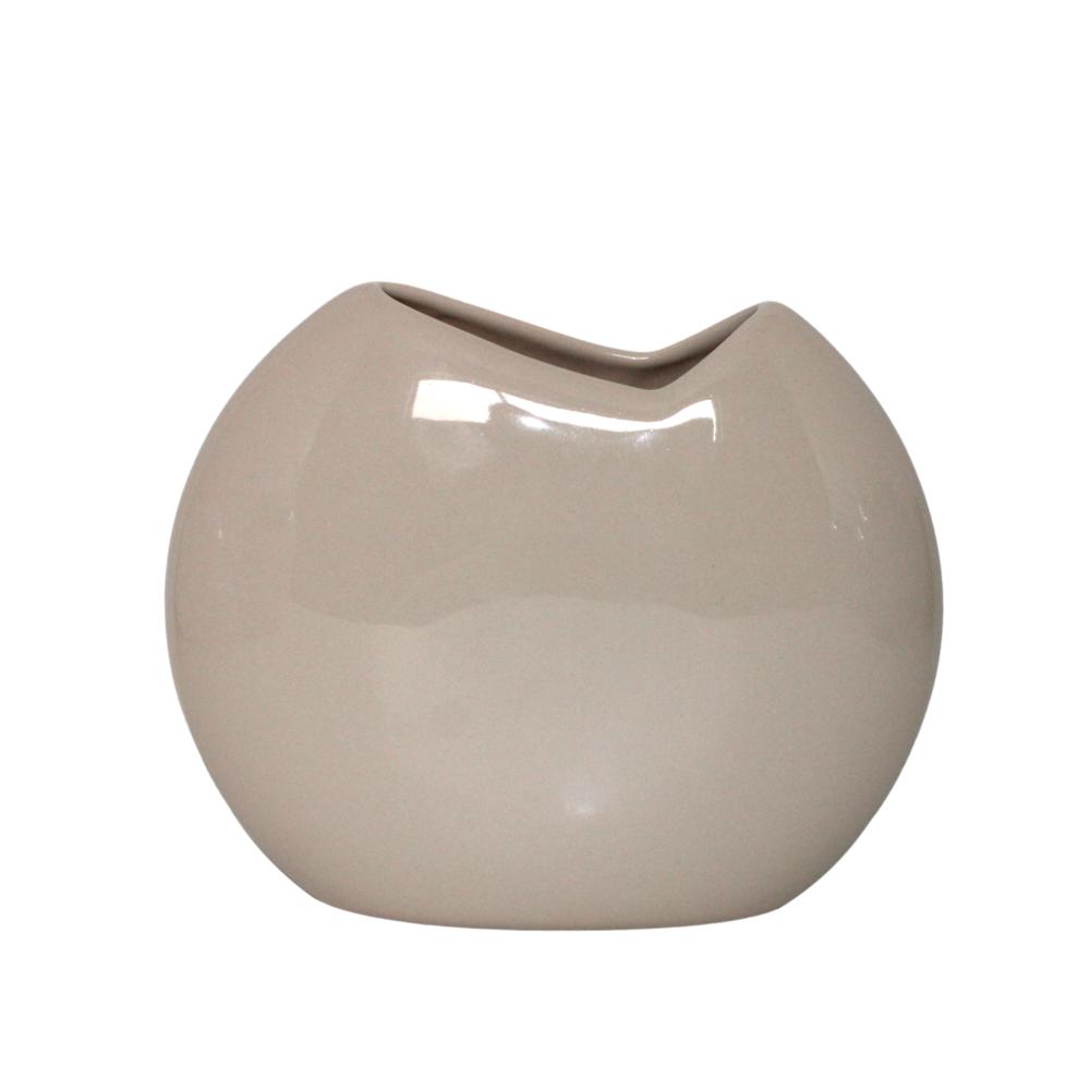 JARRÓN KISS BEIGE 25X7X21CM