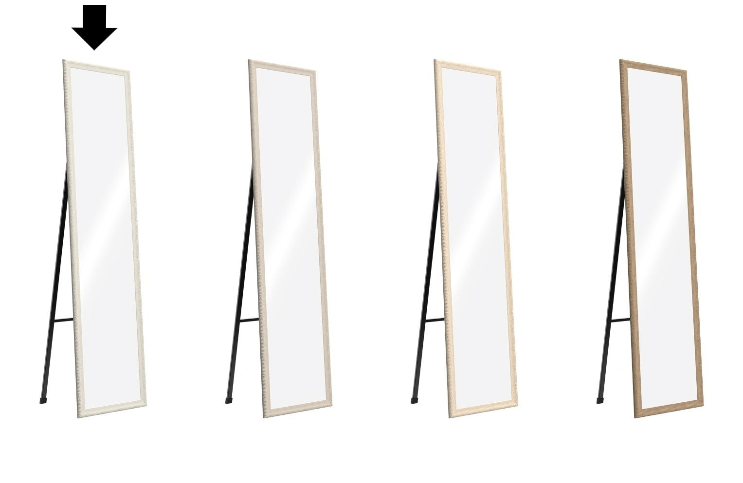 ESPELHO DE PÉ BRANCO 35,5X40X156CM