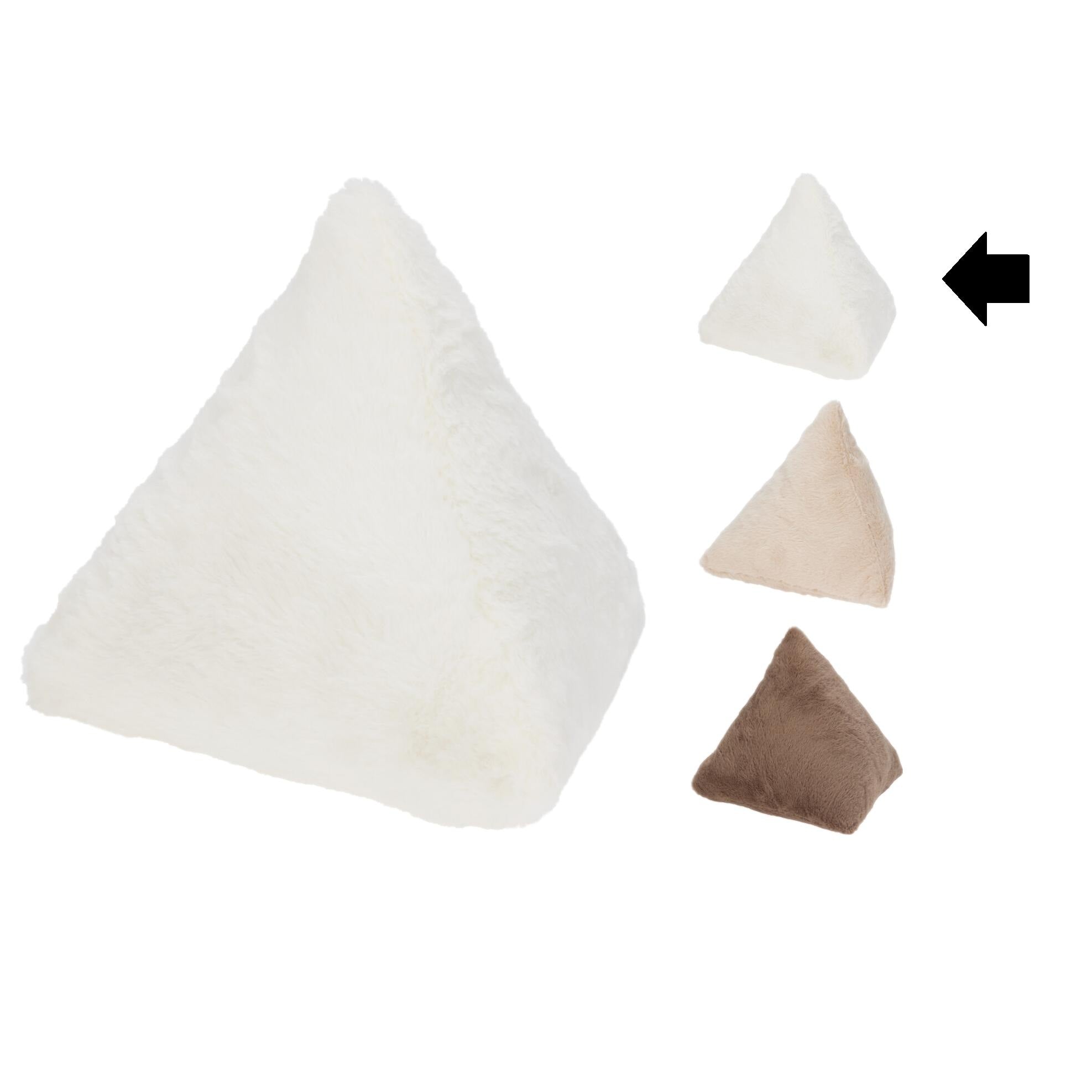 ALMOFADA TRIANGULAR PÉROLA 33X33Cm