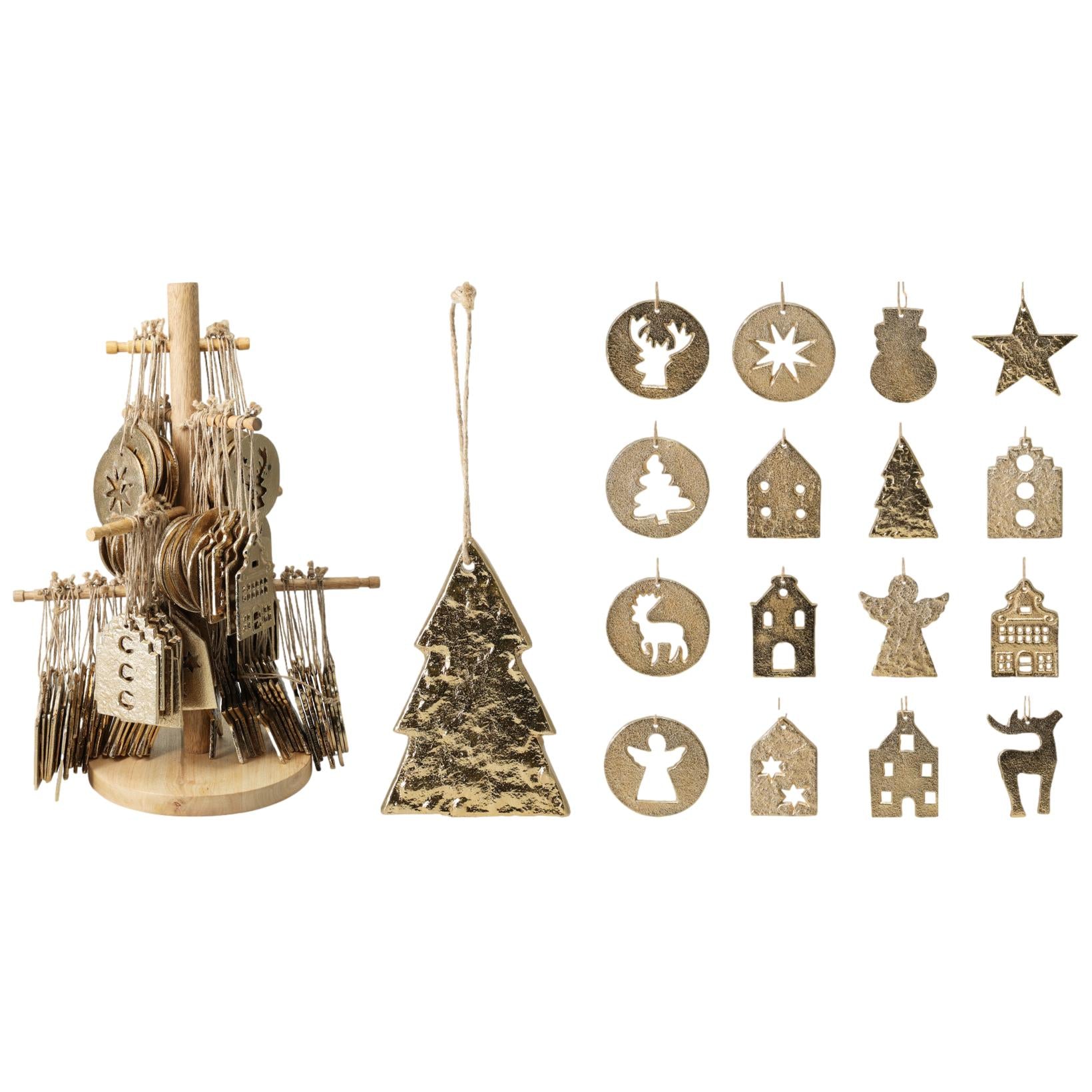 DECOR ALUMINIO DOURADO 8Cm