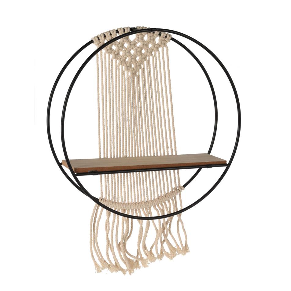 ESTANTE PAREDE MACRAME 30CM