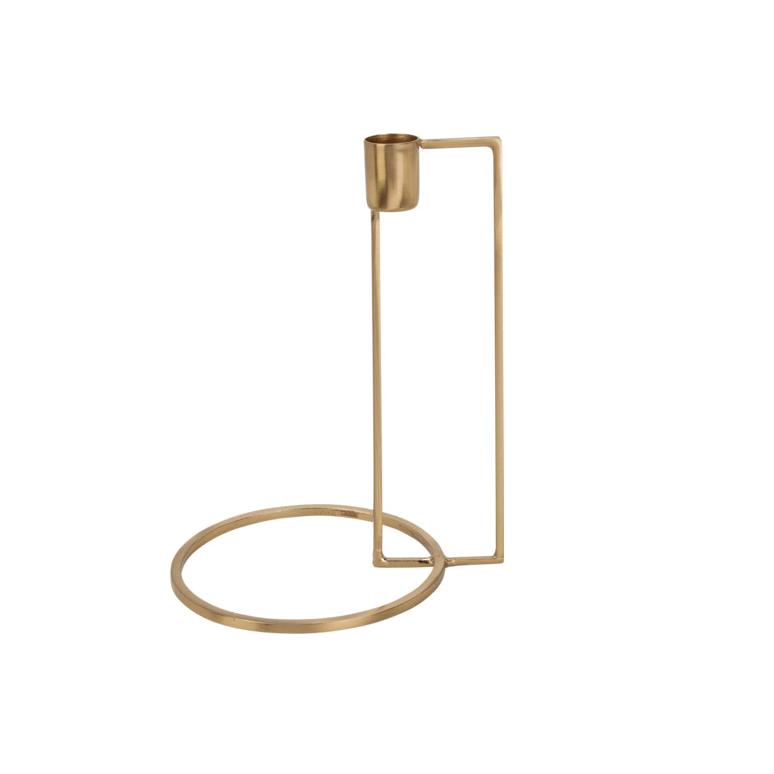 CASTIÇAL DOURADO 21CM