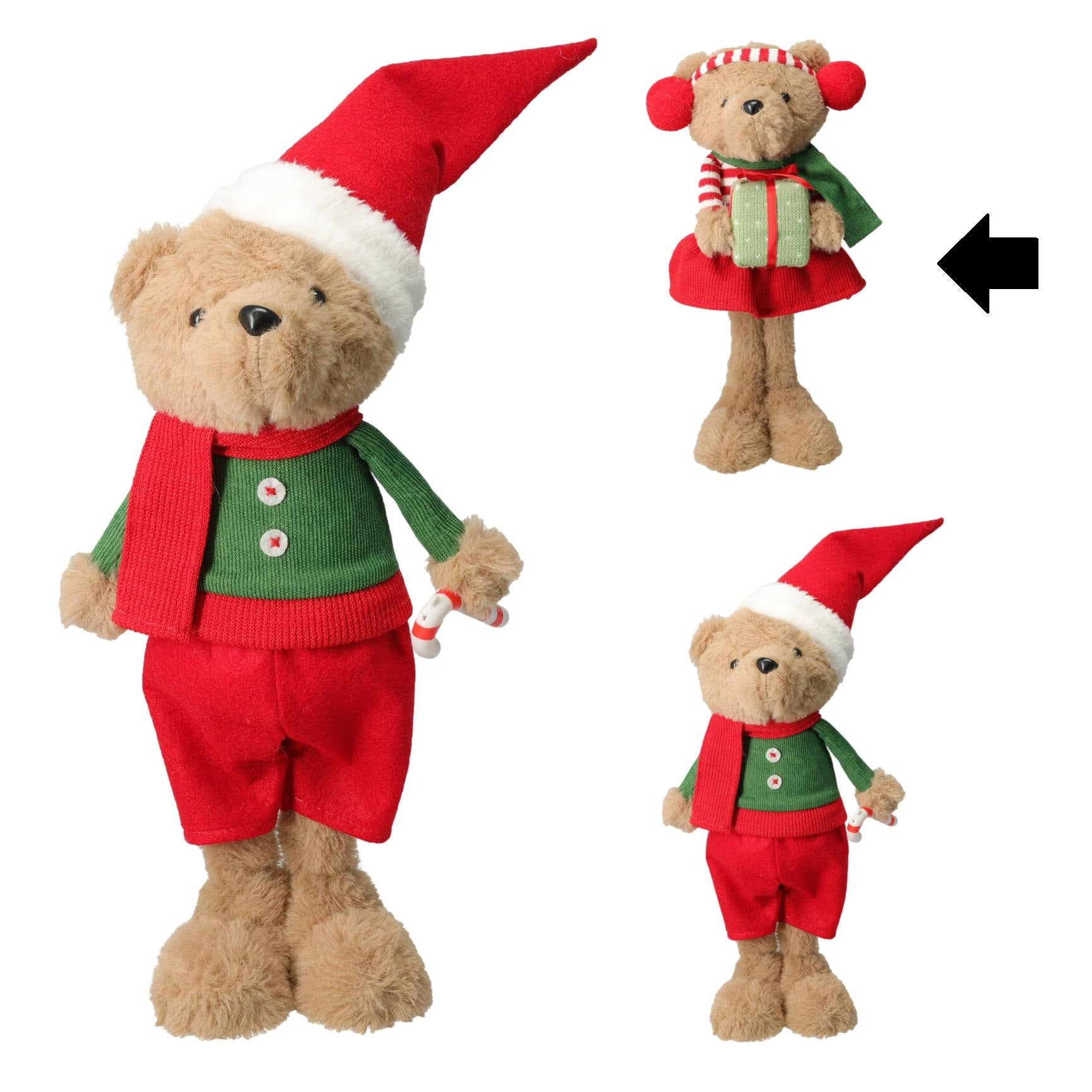 URSO MENINA NATAL 37Cm