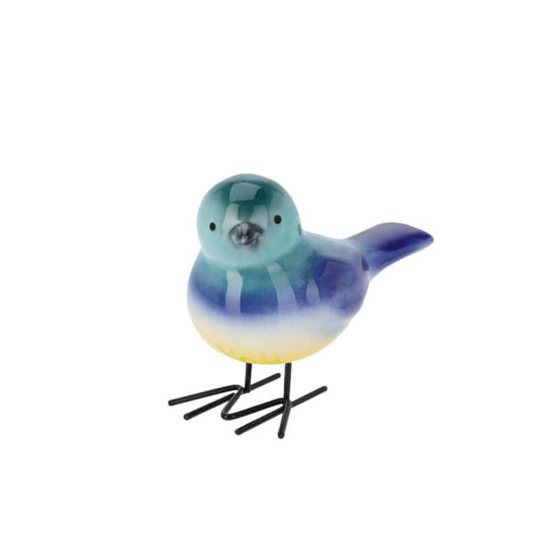 PÁSSARO VERDE ÁGUA/AZUL 11CM
