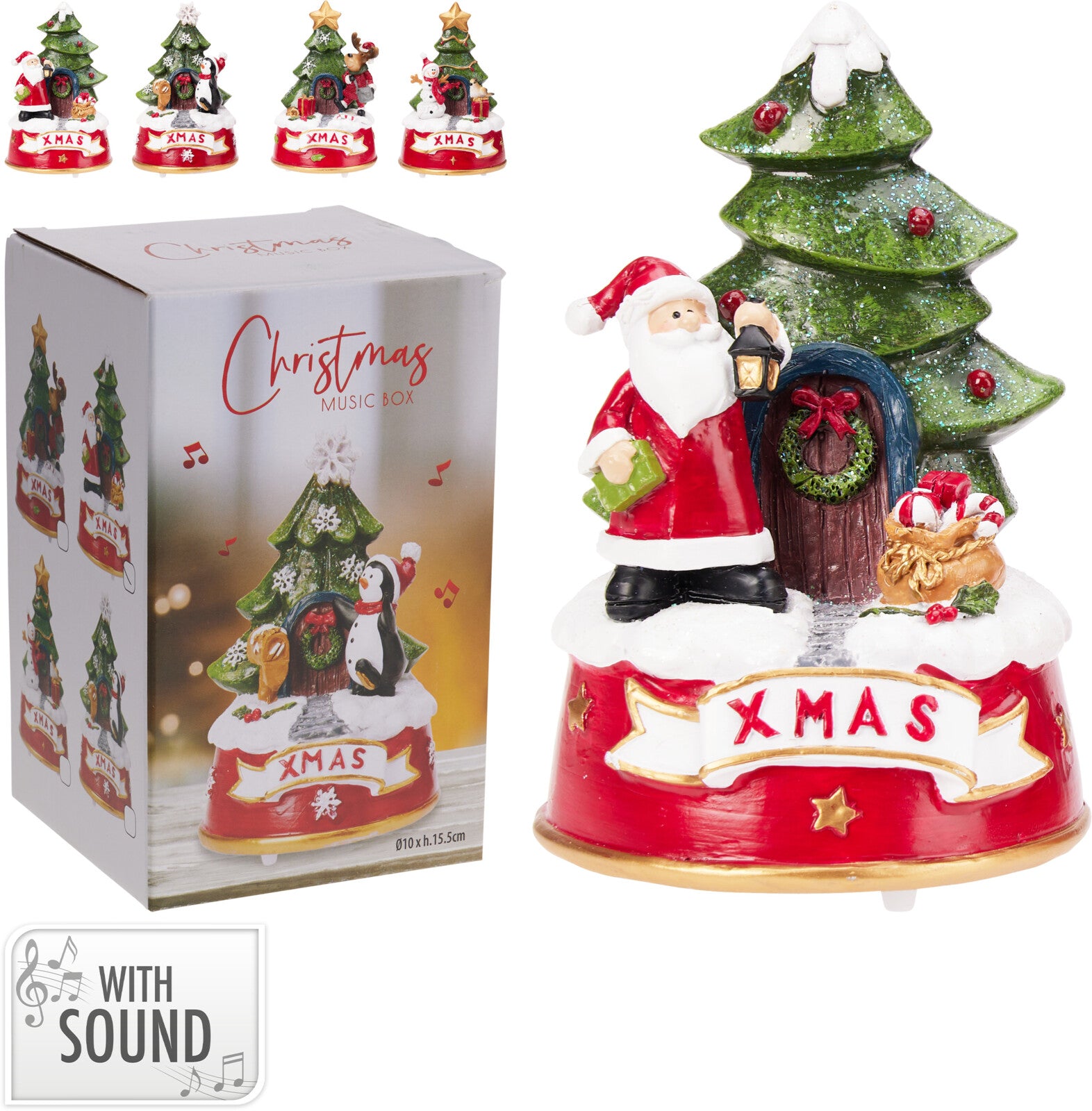 ÁRVORE NATAL C/ MÚSICA 15Cm