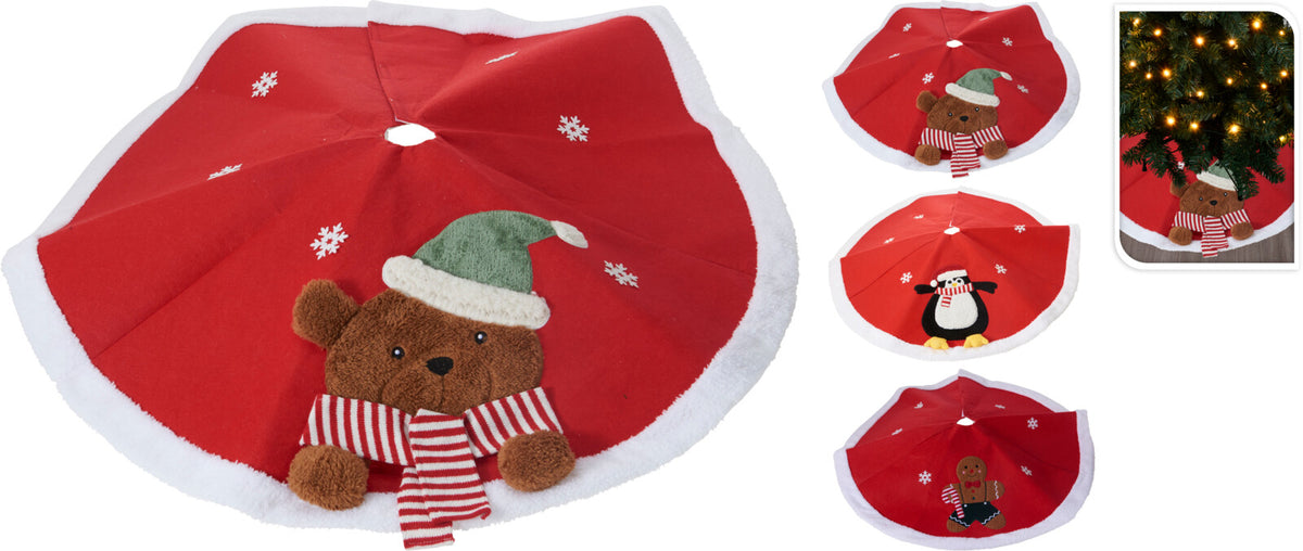 COBRE PÉ DE ÁRVORE NATAL C/ FIGURA 100Cm