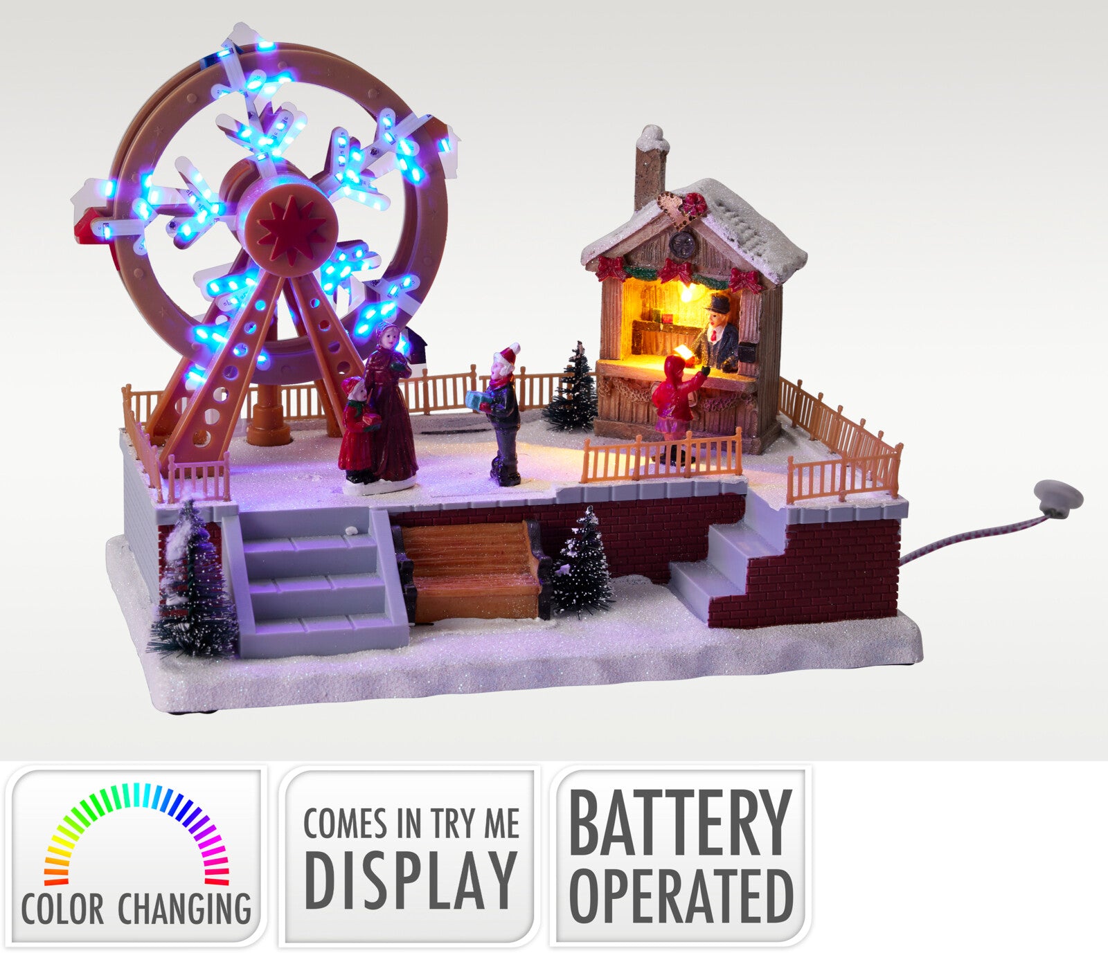 CARROCEL NATAL C/ LED 24X15X25Cm