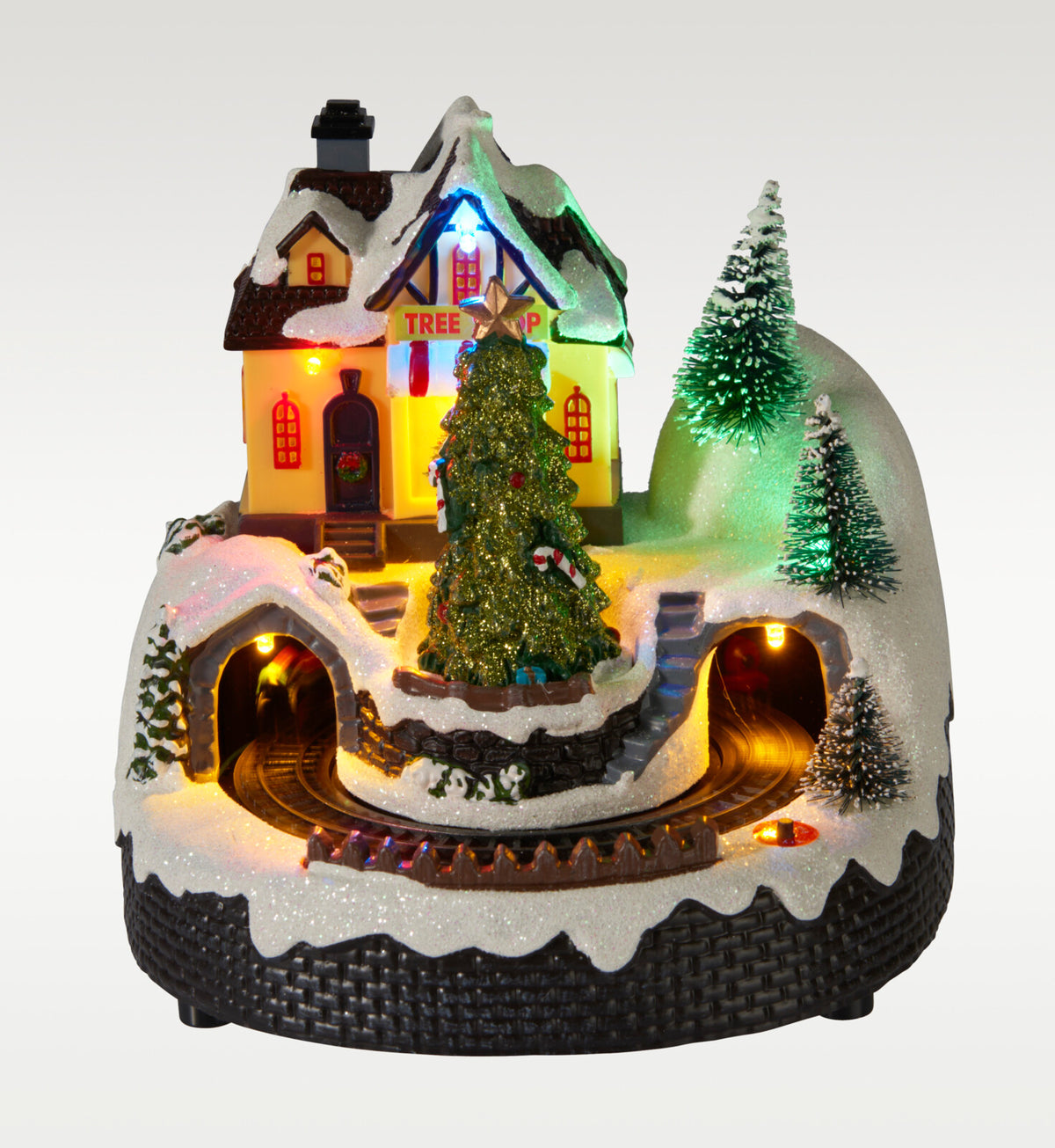 Vila de Natal/comboio com LED 16 cm (imagem 4)